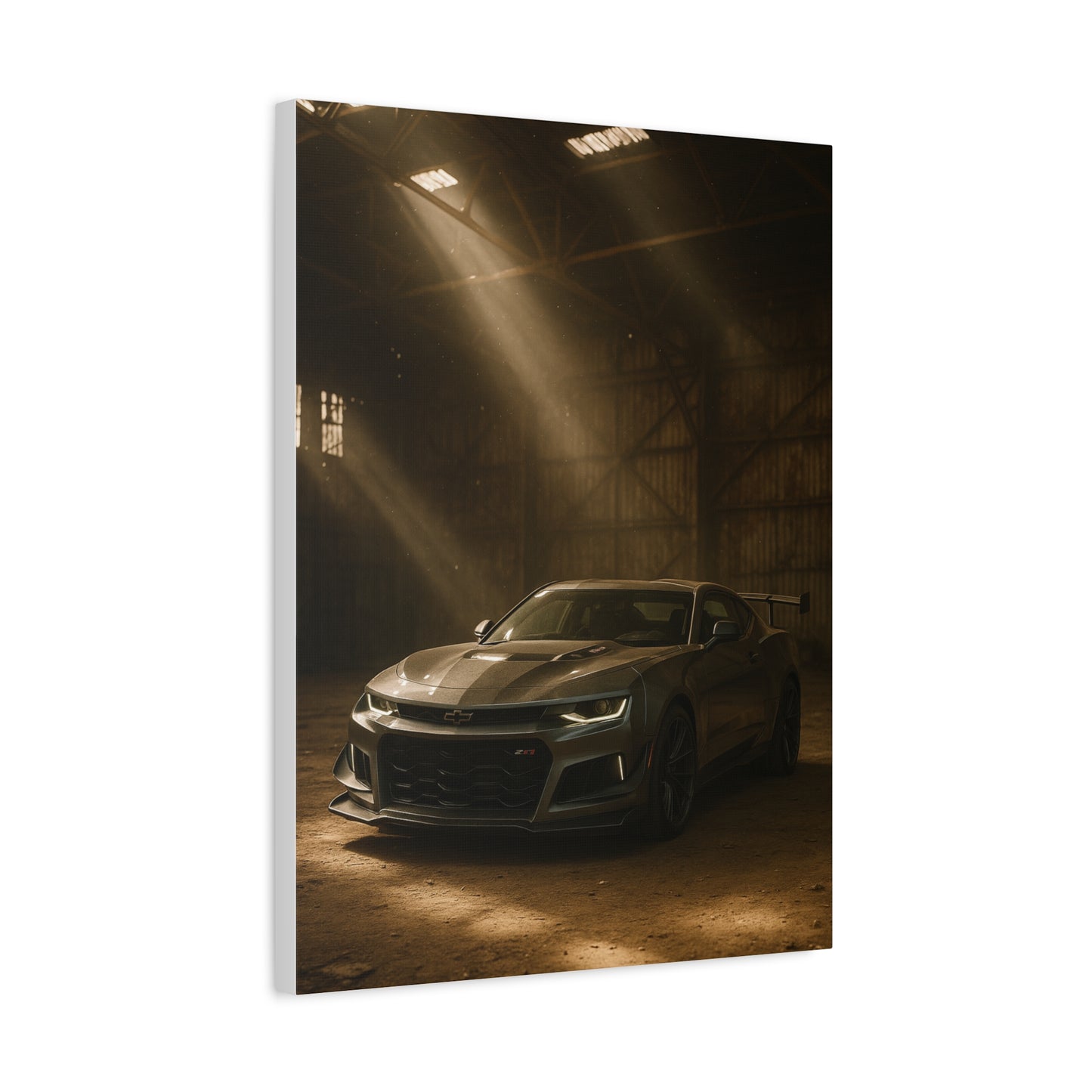 Canvas Print - Chevrolet Camaro in Barn