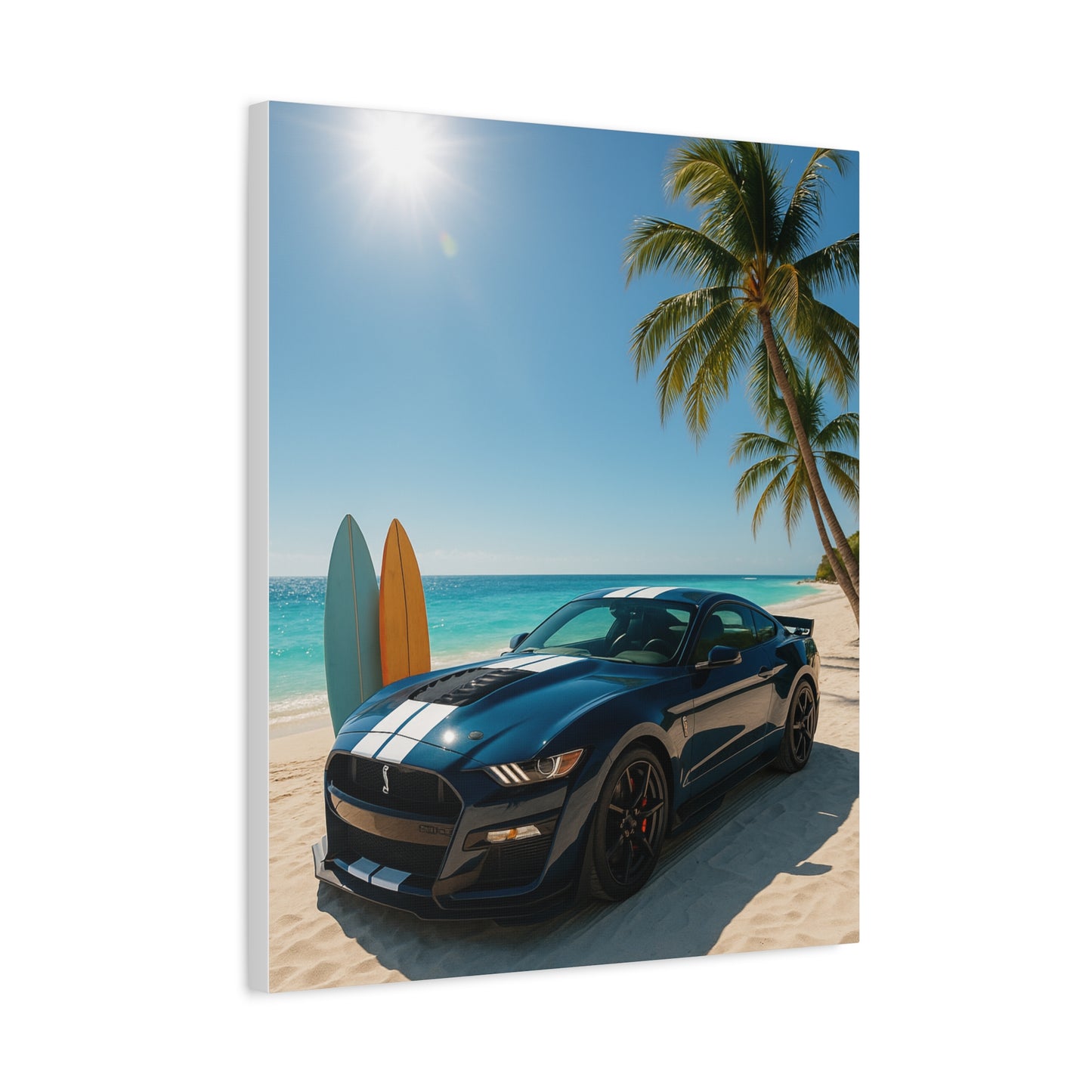 Canvas Print - Ford Shelby GT500 Beach Scene
