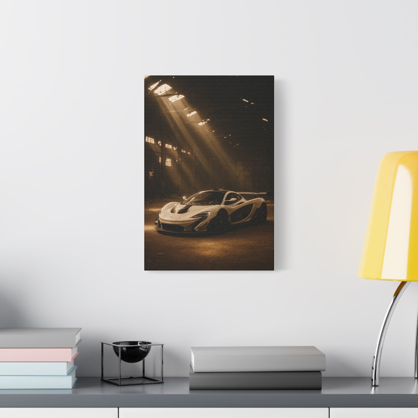 Canvas Print - McLaren 720s Stored Away in a Barn