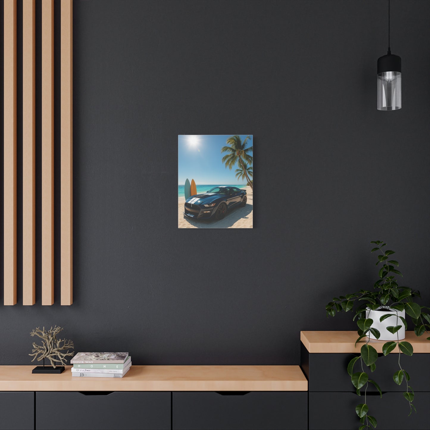 Canvas Print - Ford Shelby GT500 Beach Scene