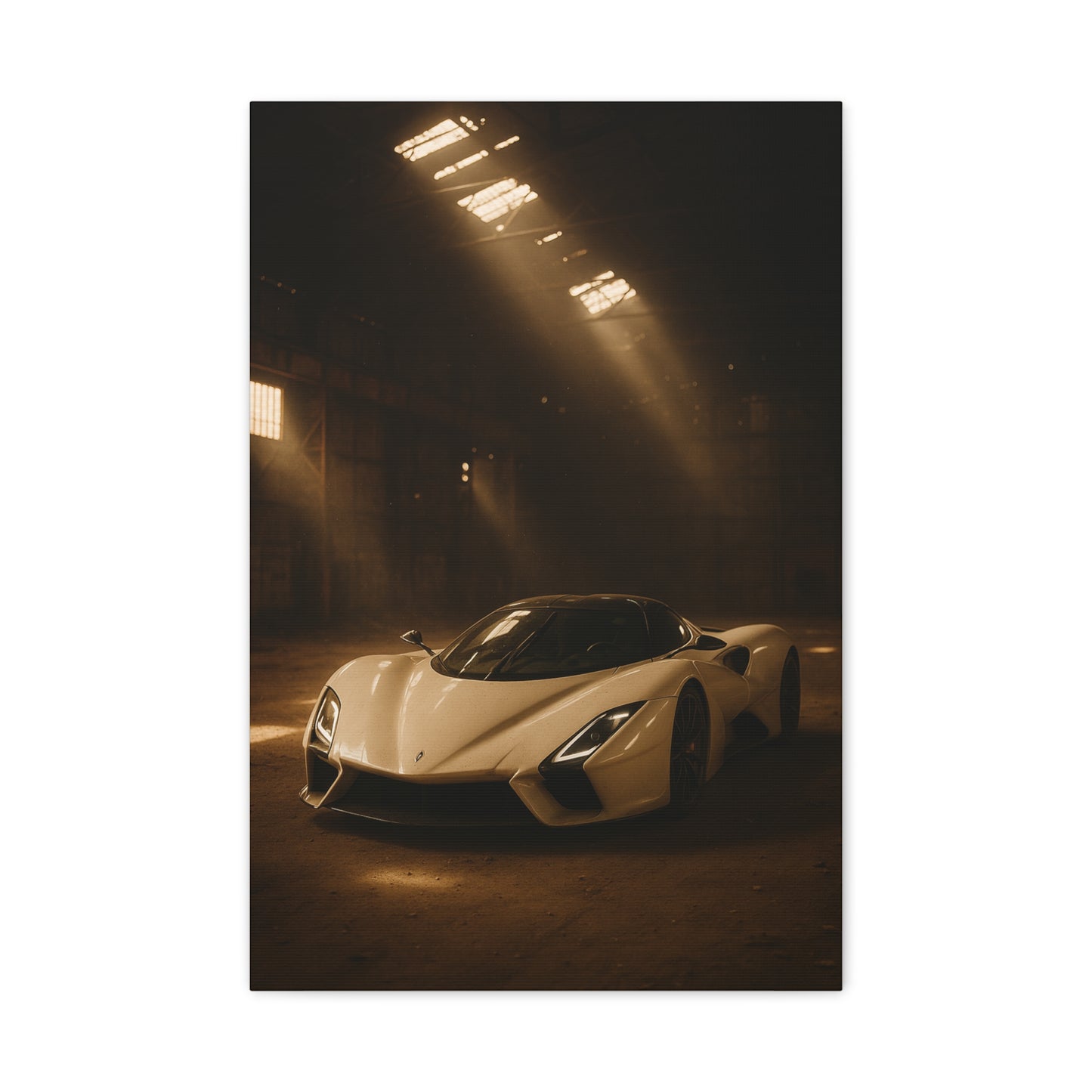 Canvas Print - SSC Tuatara in a dusty barn Wall Art