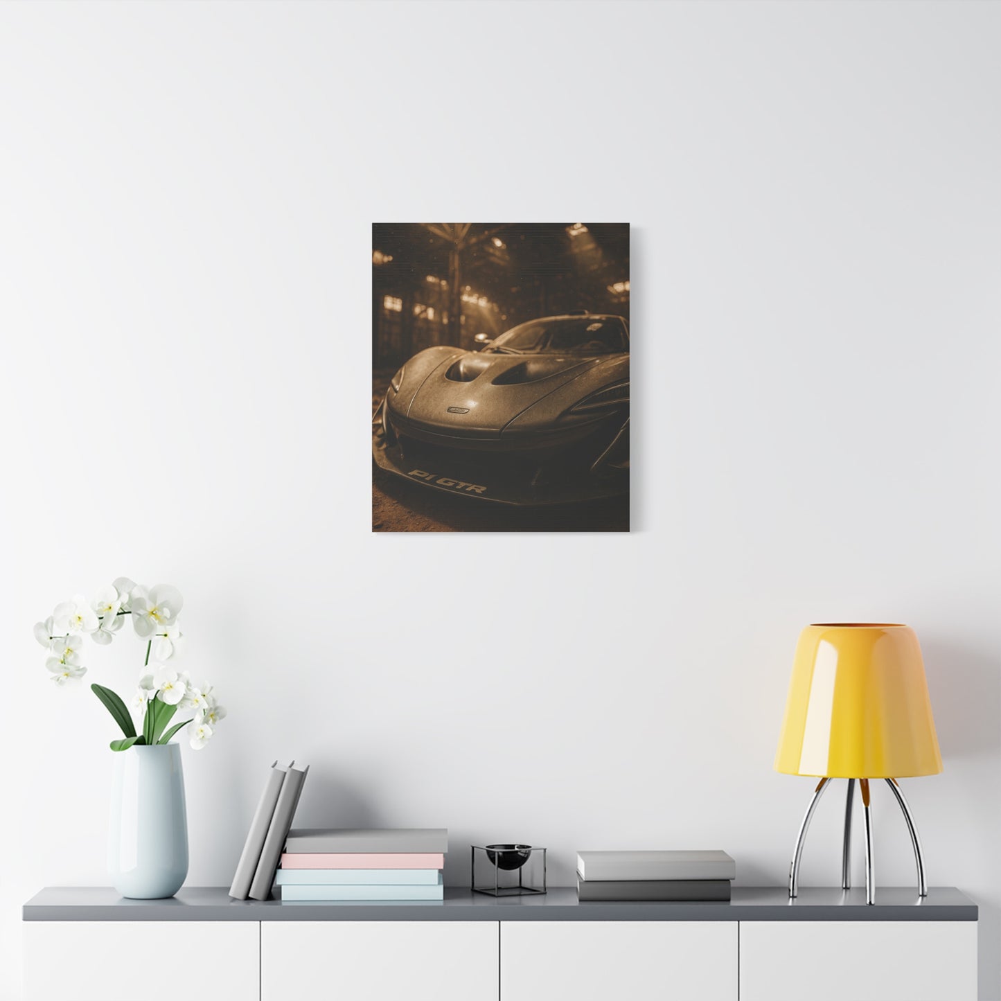 Canvas Print - McLaren 720s Stored Away in a Barn