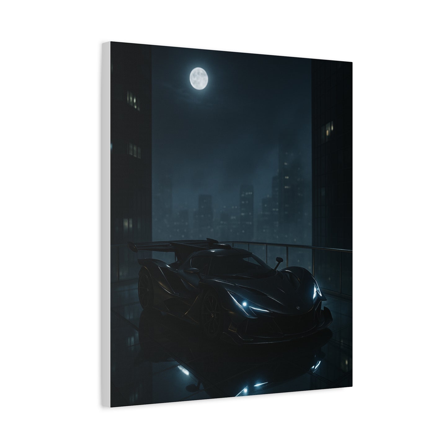 Canvas Print - Apollo IE Chilling on Skyscraper at Midnight