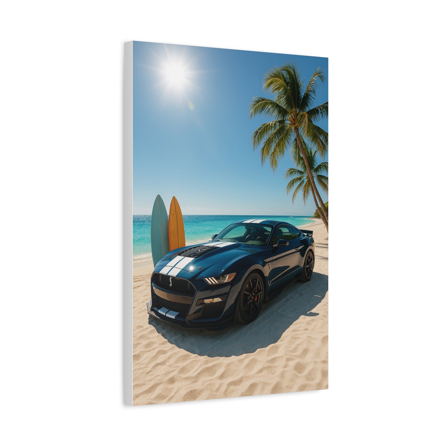 Canvas Print - Ford Shelby GT500 Beach Scene