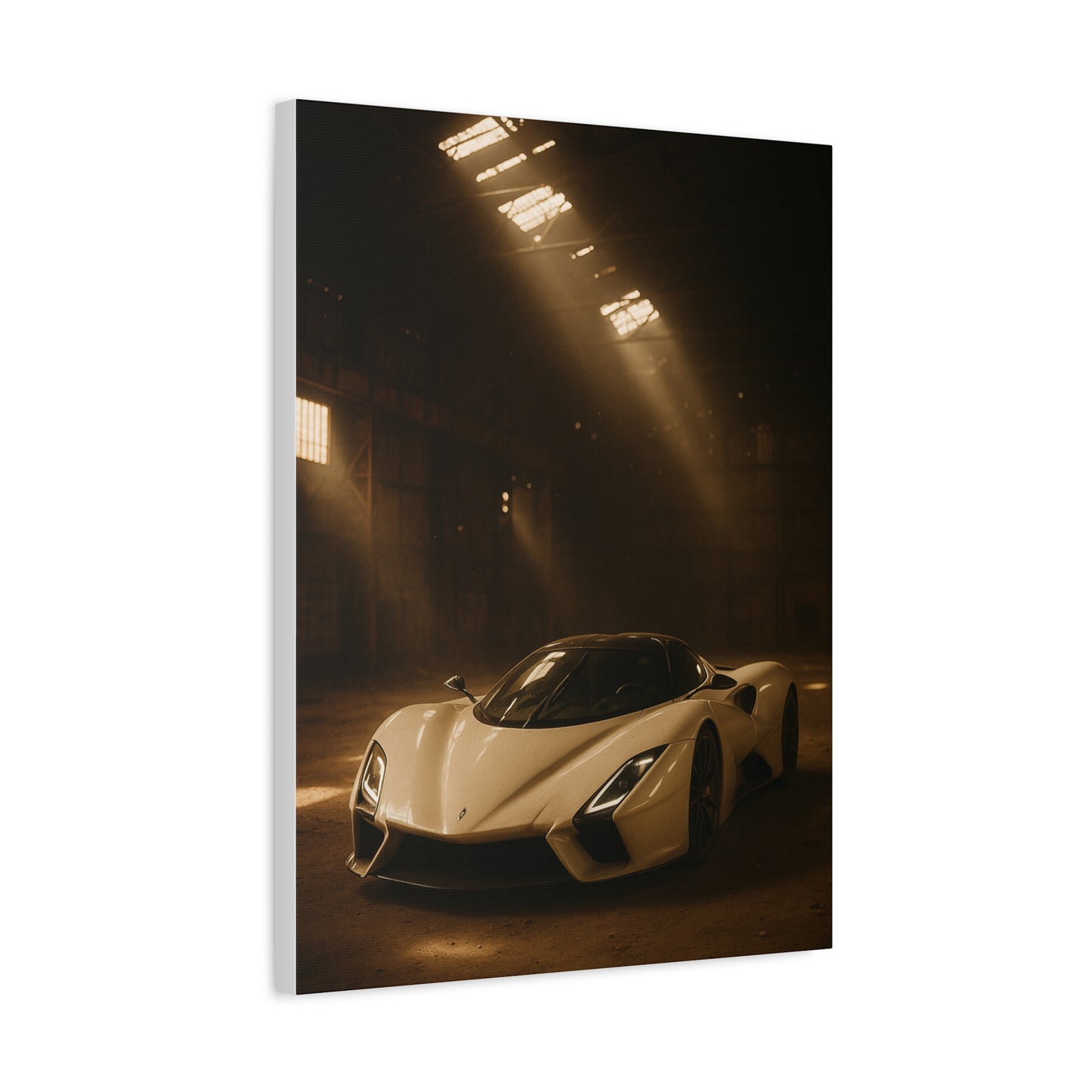 Canvas Print - SSC Tuatara in a dusty barn Wall Art
