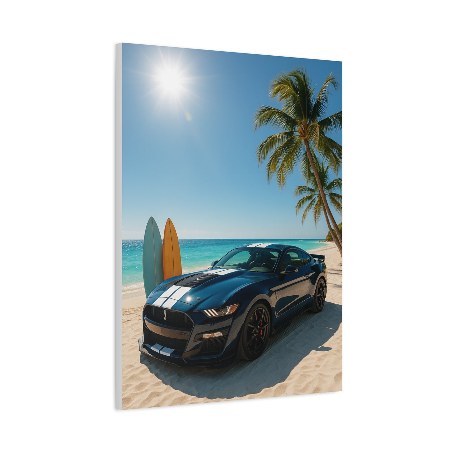 Canvas Print - Ford Shelby GT500 Beach Scene