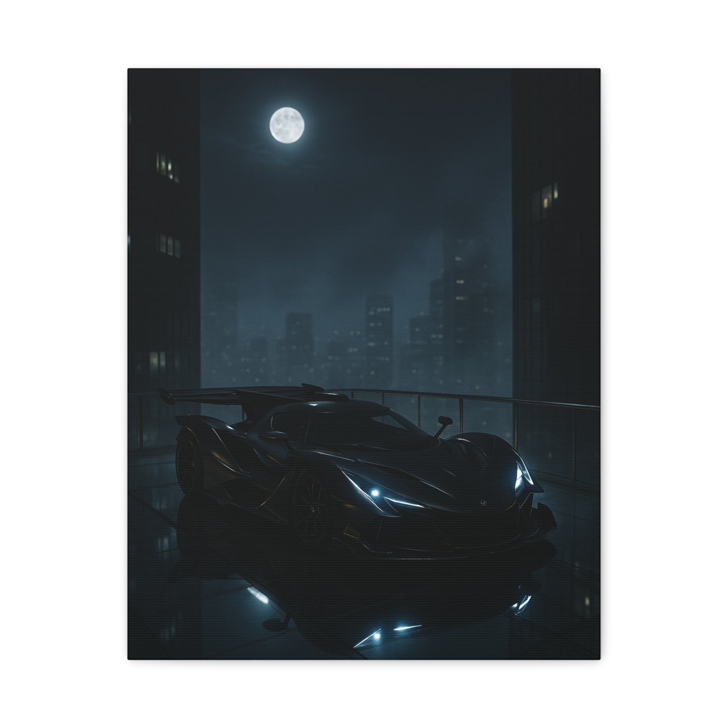 Canvas Print - Apollo IE Chilling on Skyscraper at Midnight