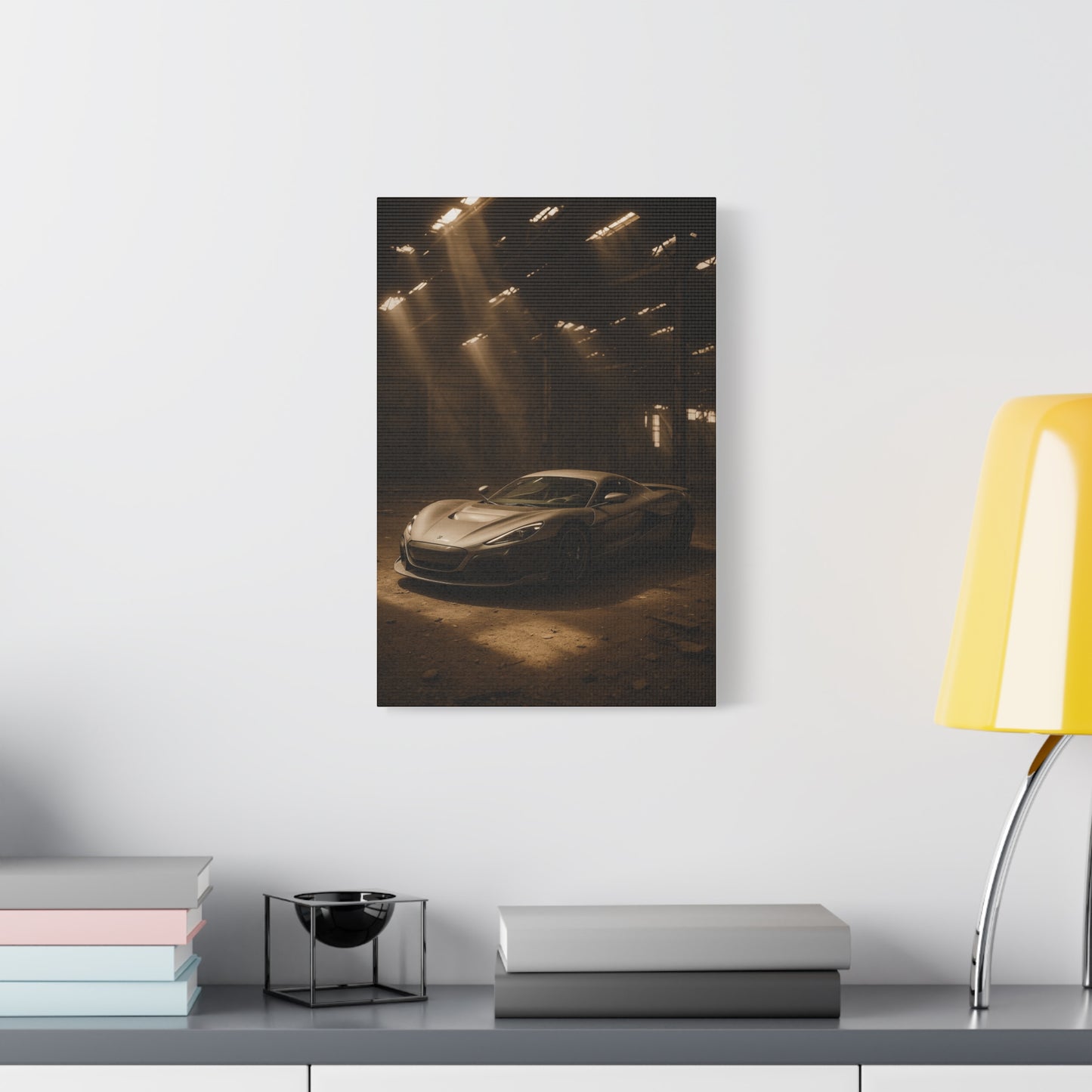 Canvas Art - Rimac Nevera in a Dusty Barn