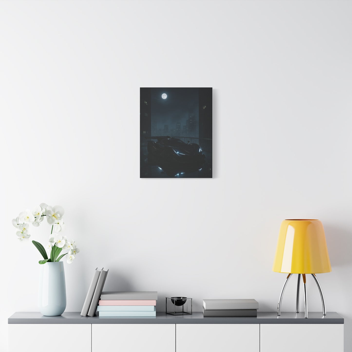 Canvas Print - Apollo IE Chilling on Skyscraper at Midnight