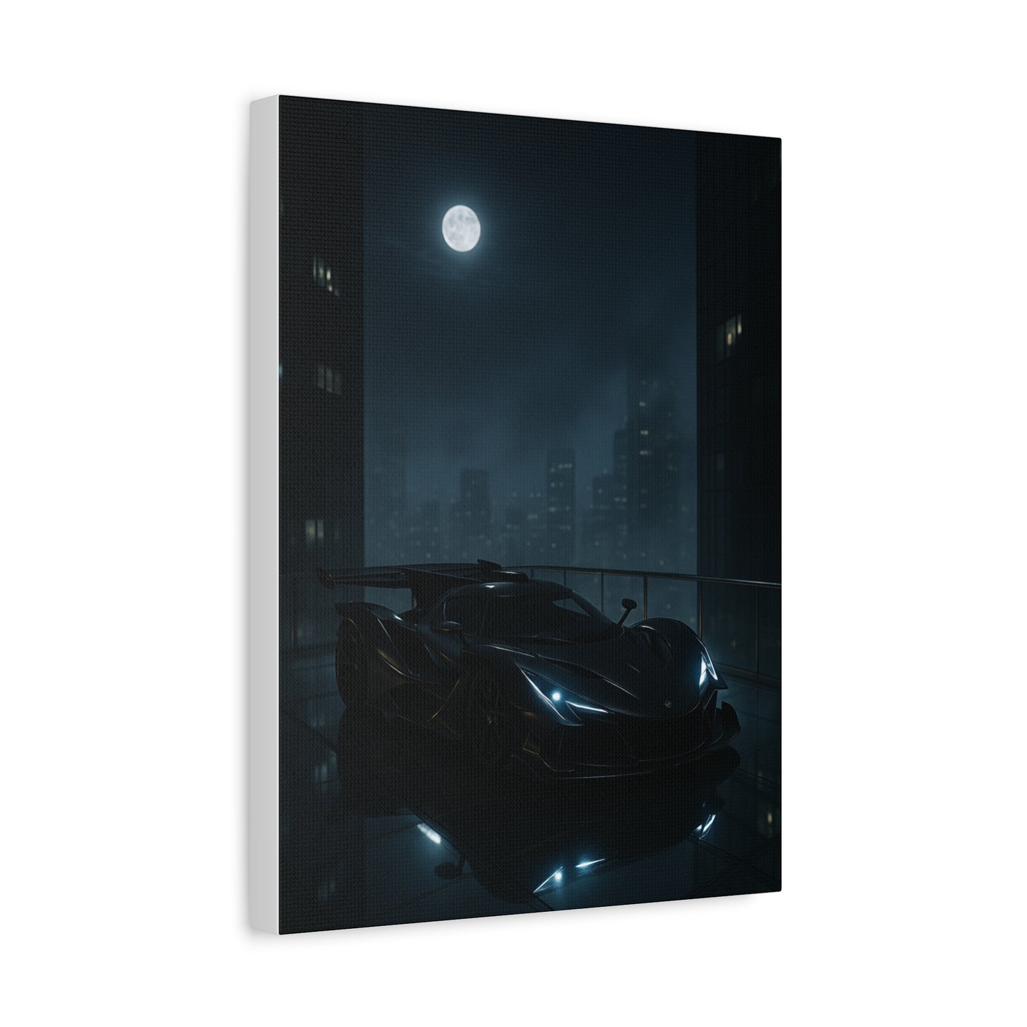 Canvas Print - Apollo IE Chilling on Skyscraper at Midnight
