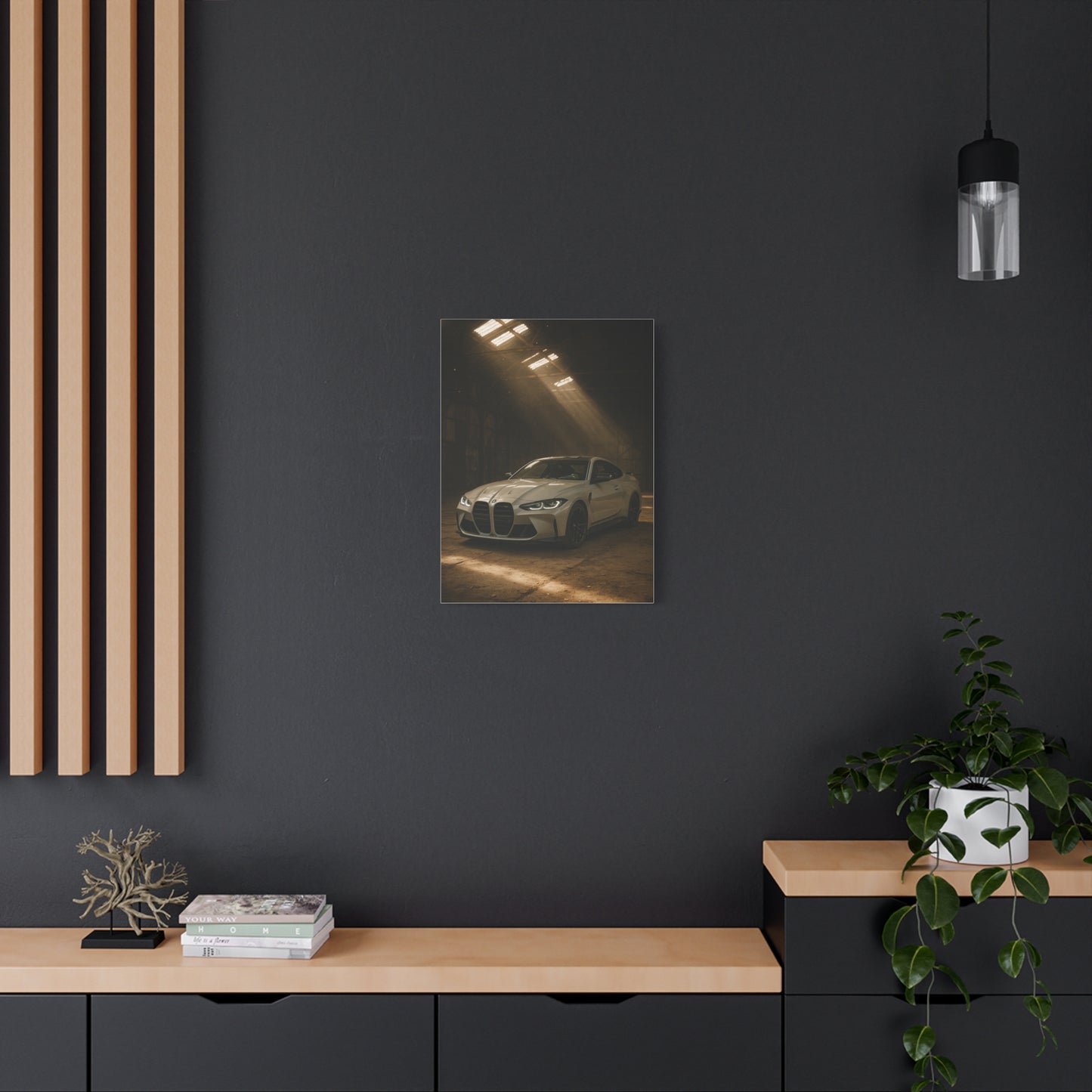 Canvas Print - BMW Stored Away in a Barn