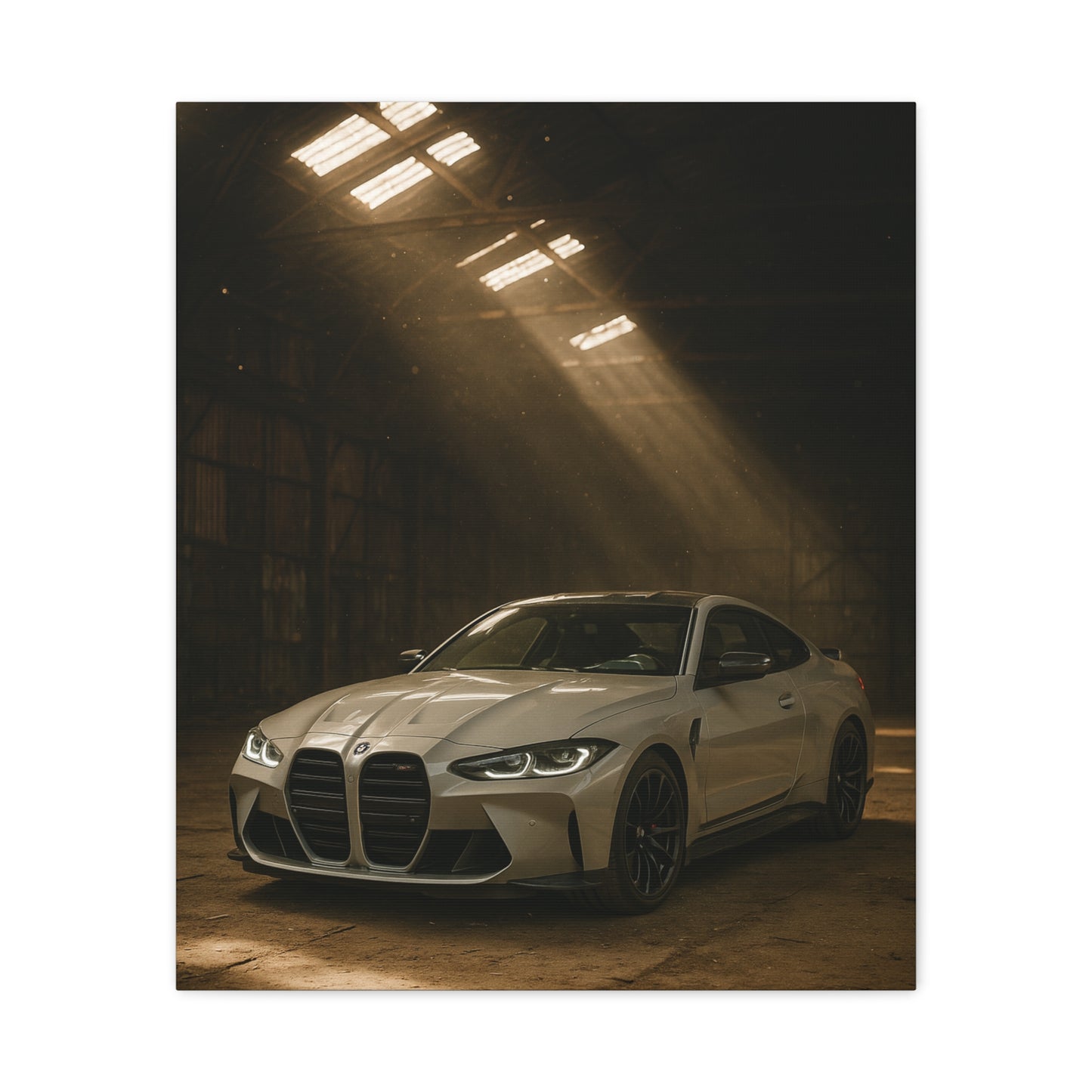 Canvas Print - BMW Stored Away in a Barn