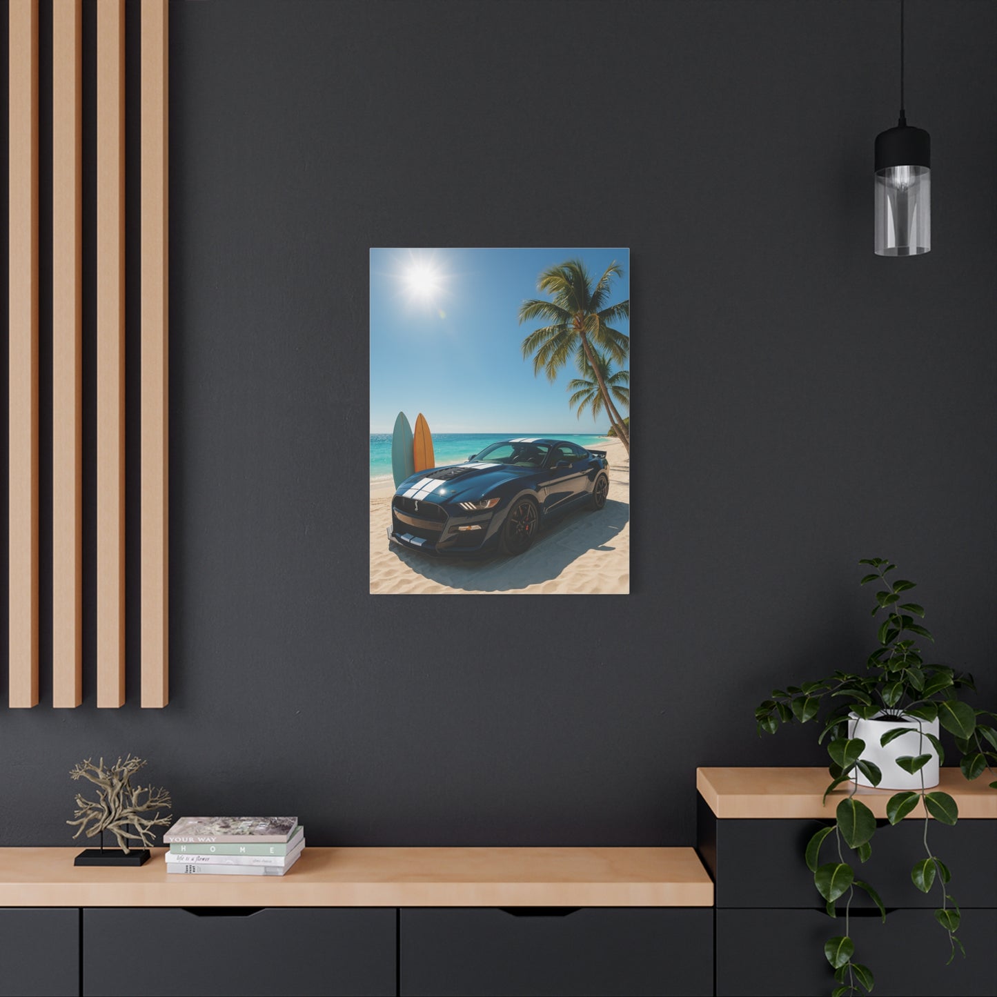 Canvas Print - Ford Shelby GT500 Beach Scene