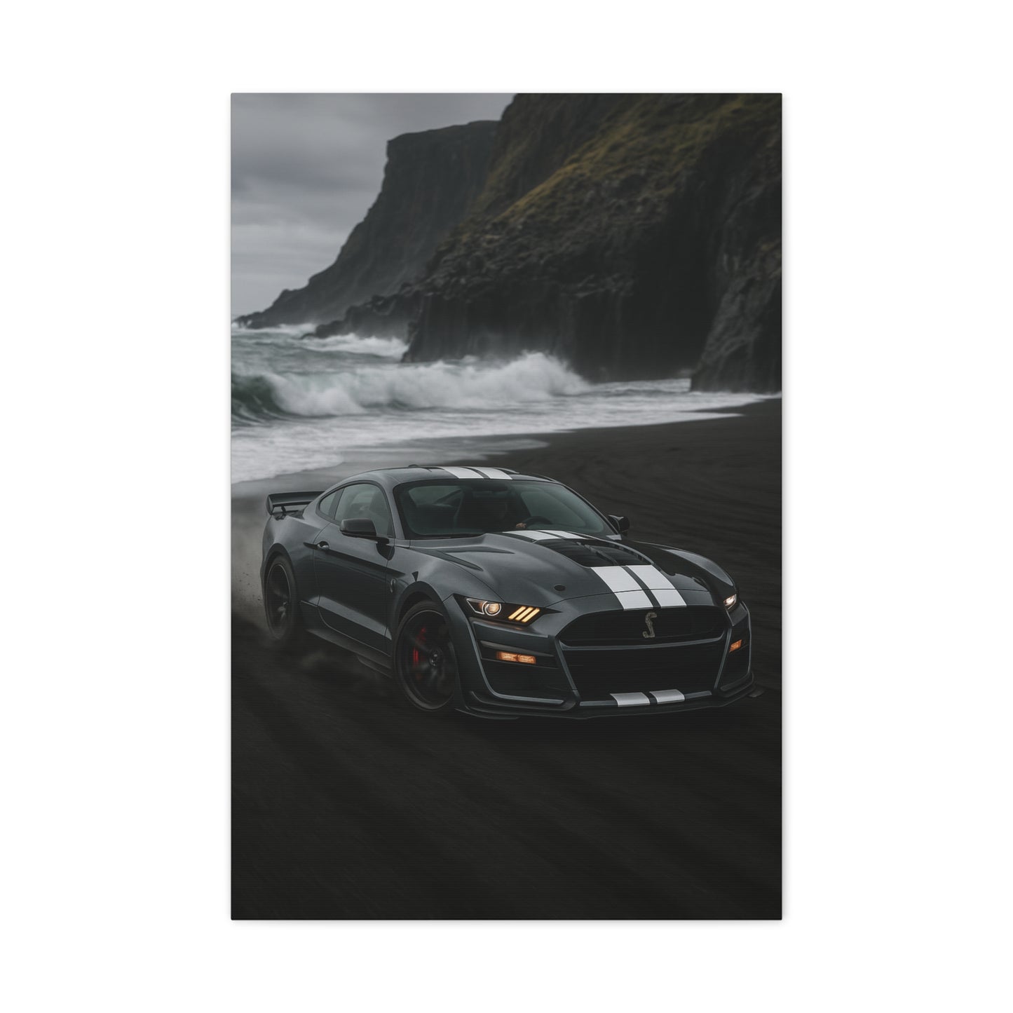 Canvas Print - Ford Shelby GT500 Volcanic Beach Scene