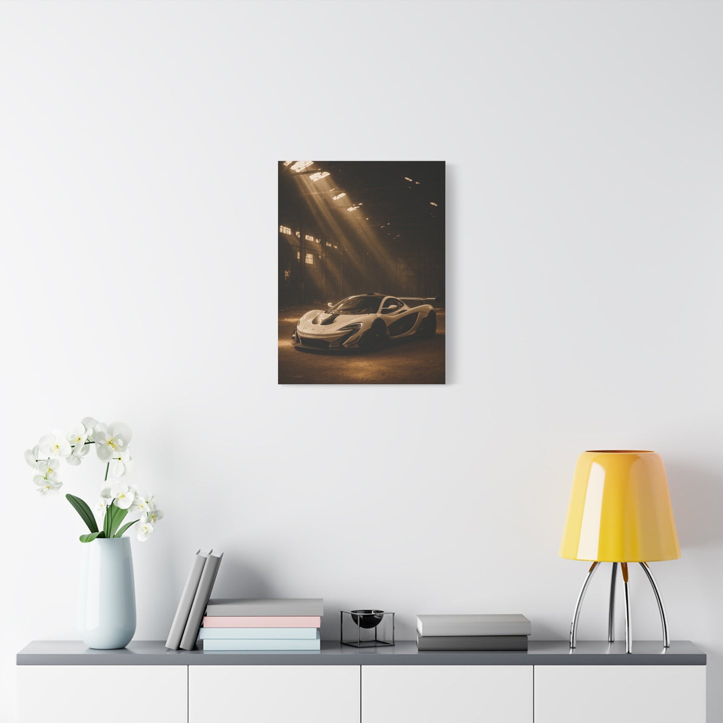 Canvas Print - McLaren 720s Stored Away in a Barn