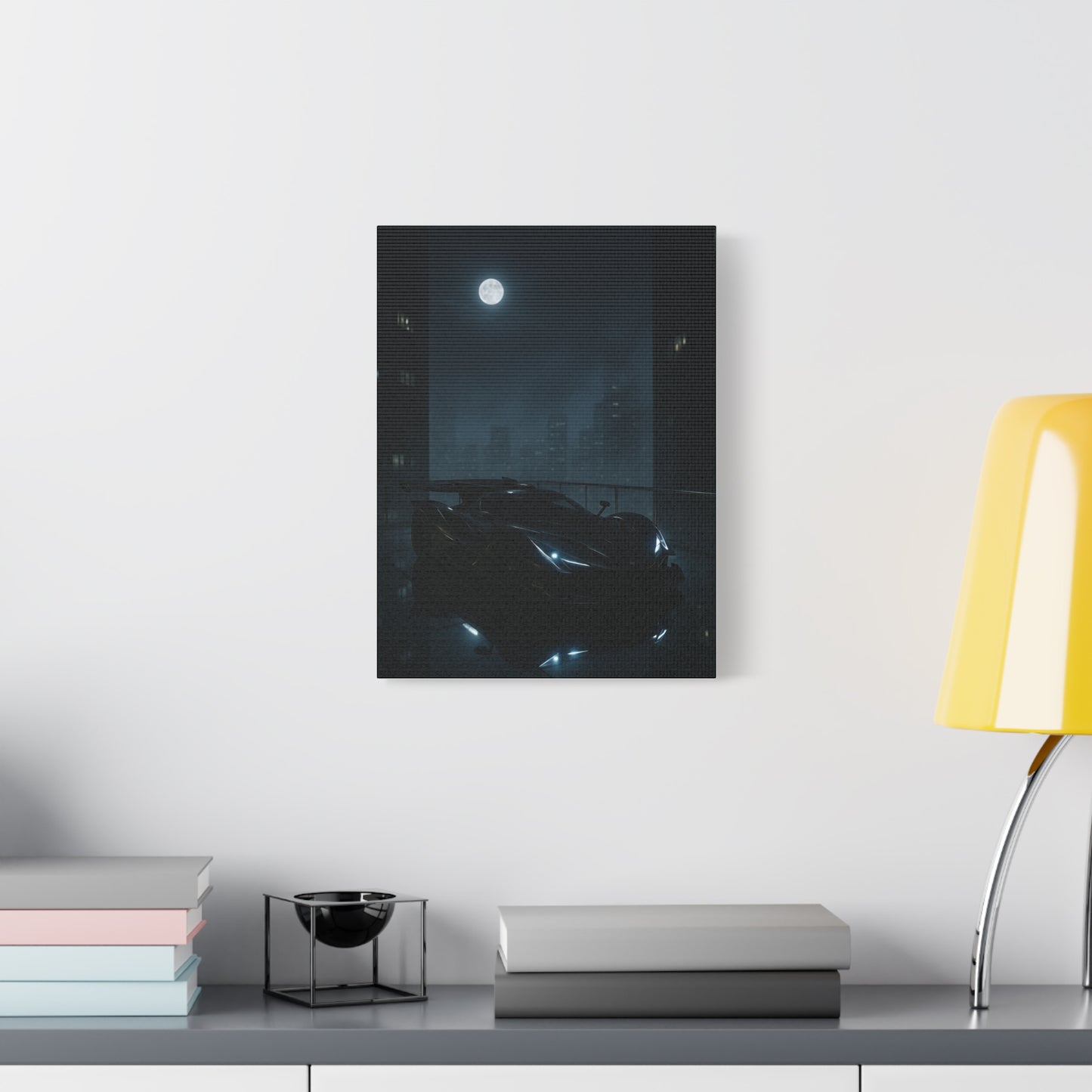 Canvas Print - Apollo IE Chilling on Skyscraper at Midnight
