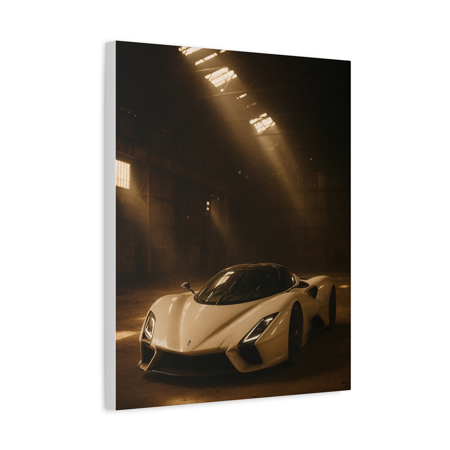 Canvas Print - SSC Tuatara in a dusty barn Wall Art
