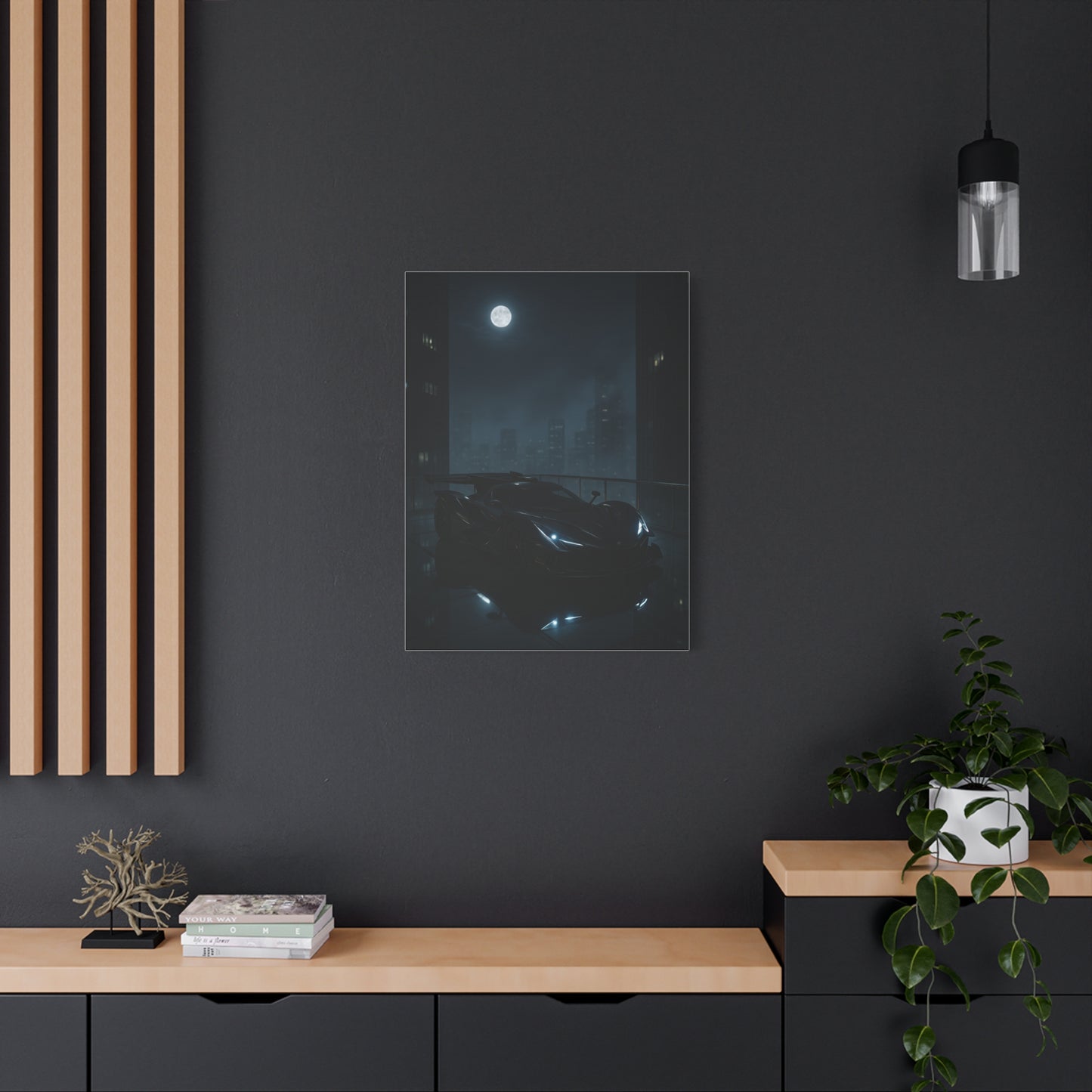 Canvas Print - Apollo IE Chilling on Skyscraper at Midnight