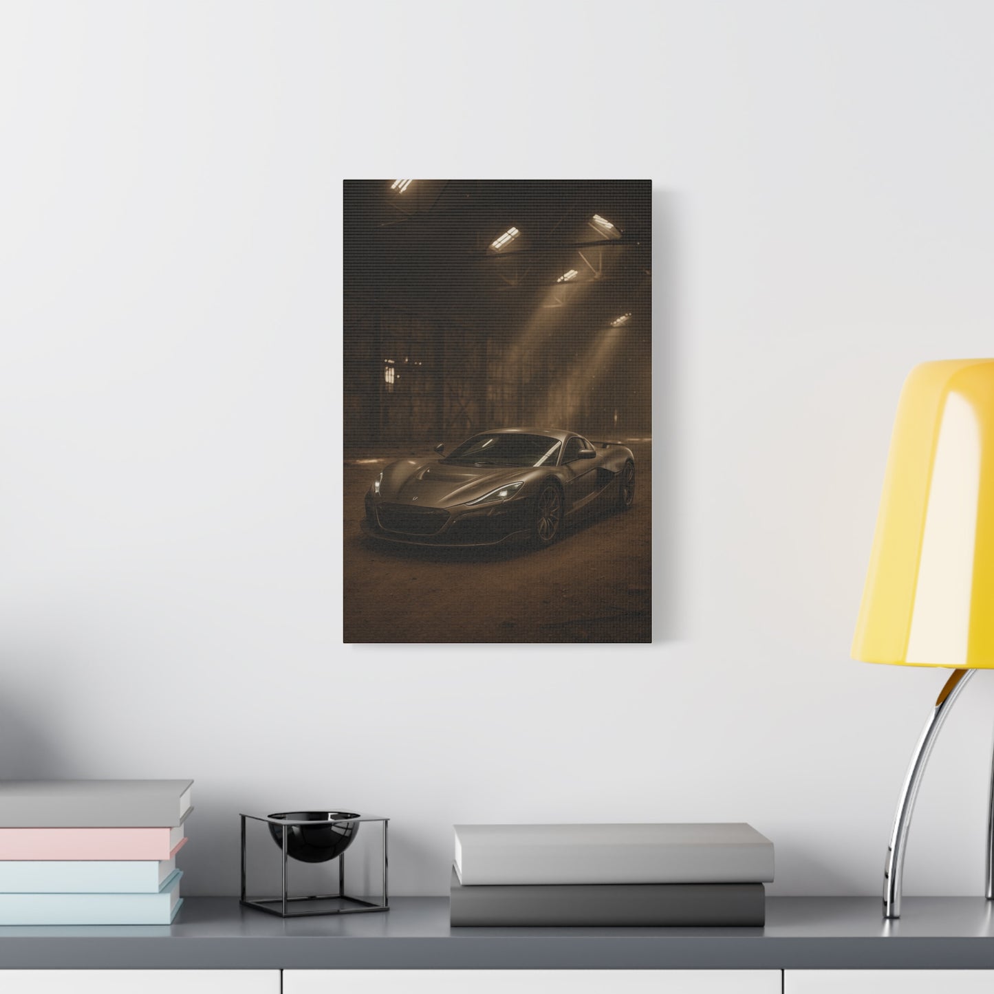 Canvas Art - Rimac Nevera in a Dusty Barn