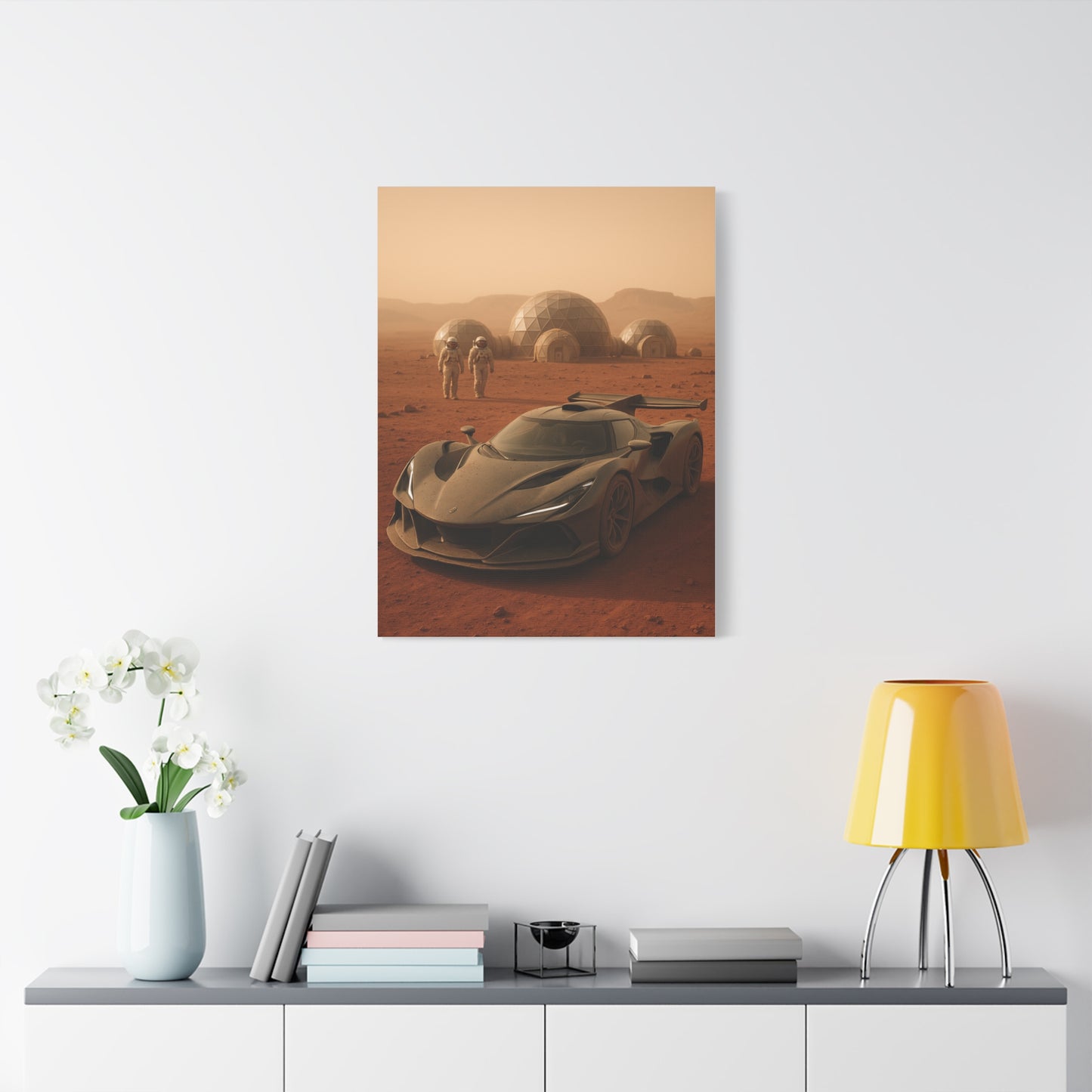 Canvas Wall Art - Apollo IE Mars Compound Scene