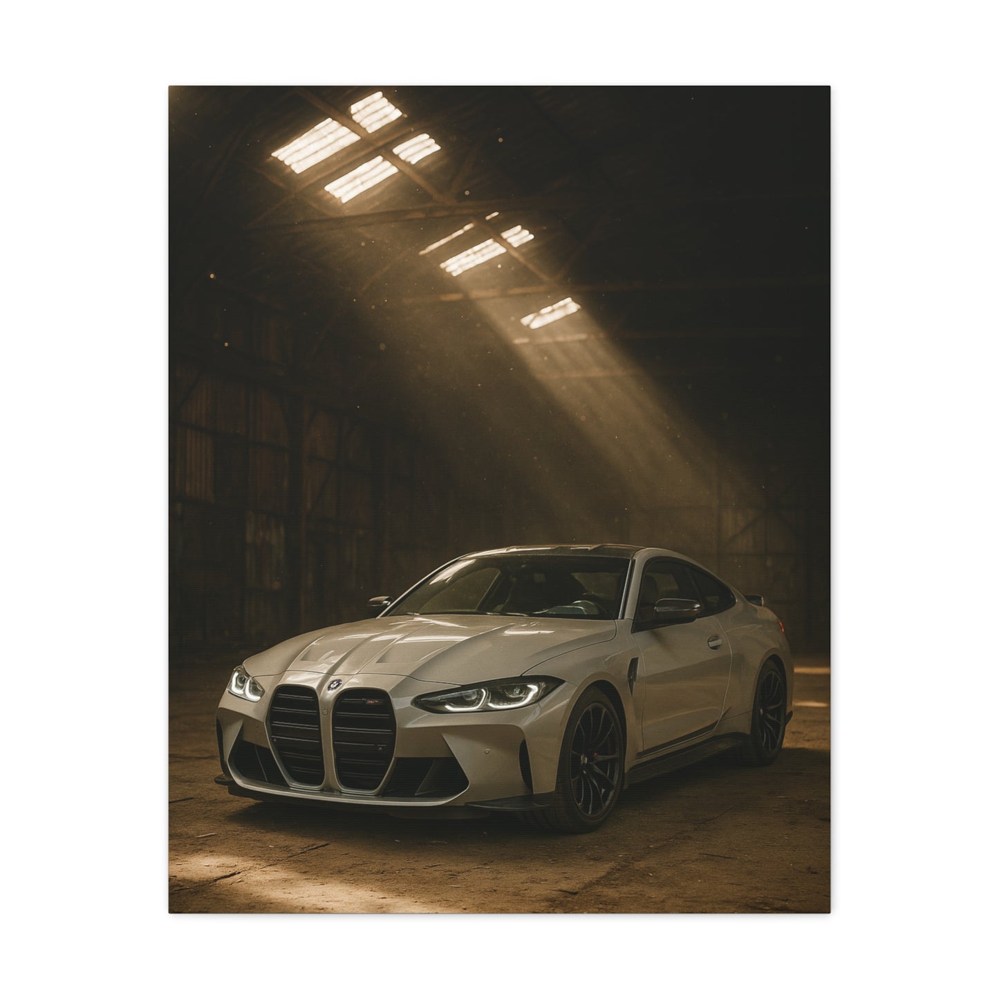 Canvas Print - BMW Stored Away in a Barn