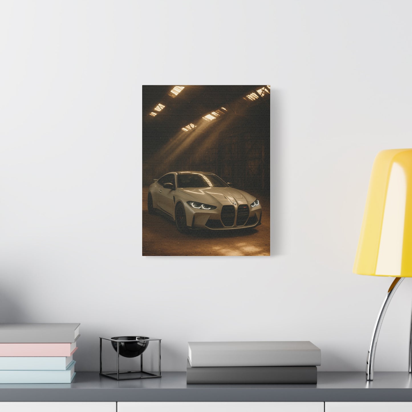 Canvas Print BMW Stored Away in a Barn