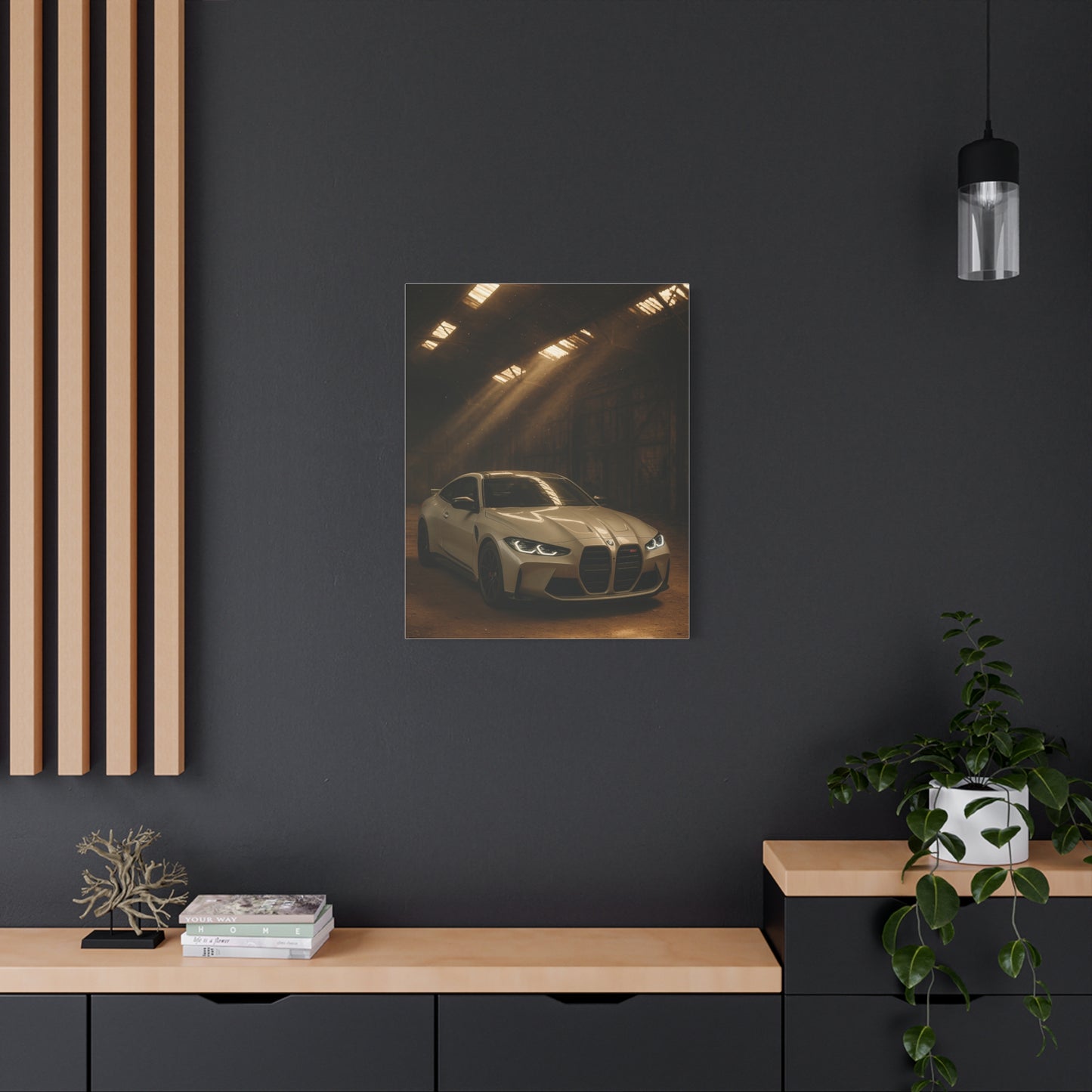Canvas Print BMW Stored Away in a Barn