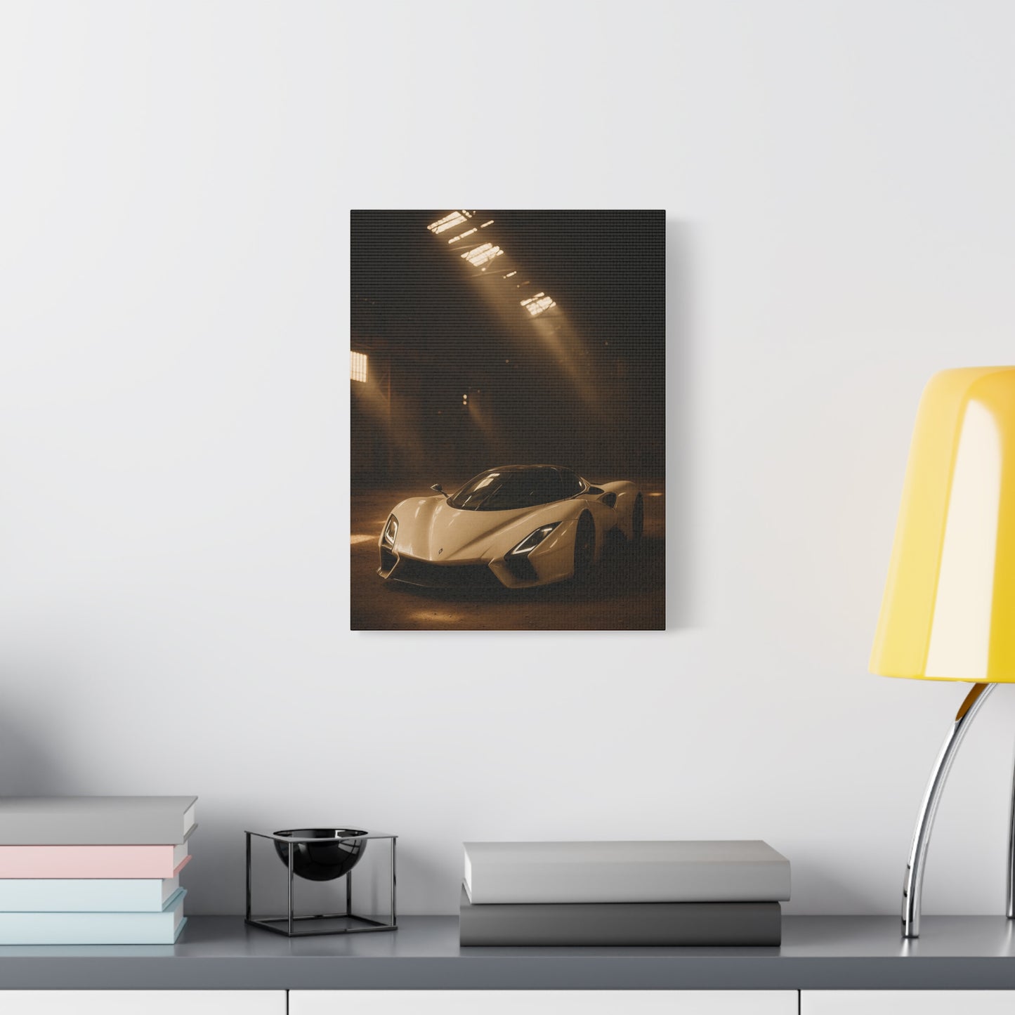 Canvas Print - SSC Tuatara in a dusty barn Wall Art