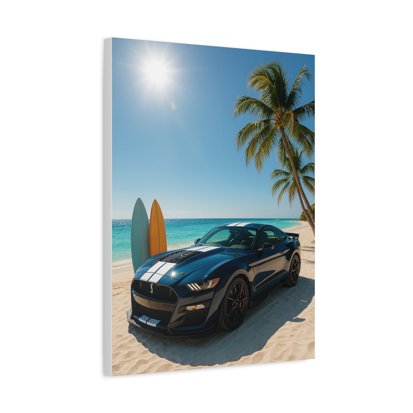 Canvas Print - Ford Shelby GT500 Beach Scene