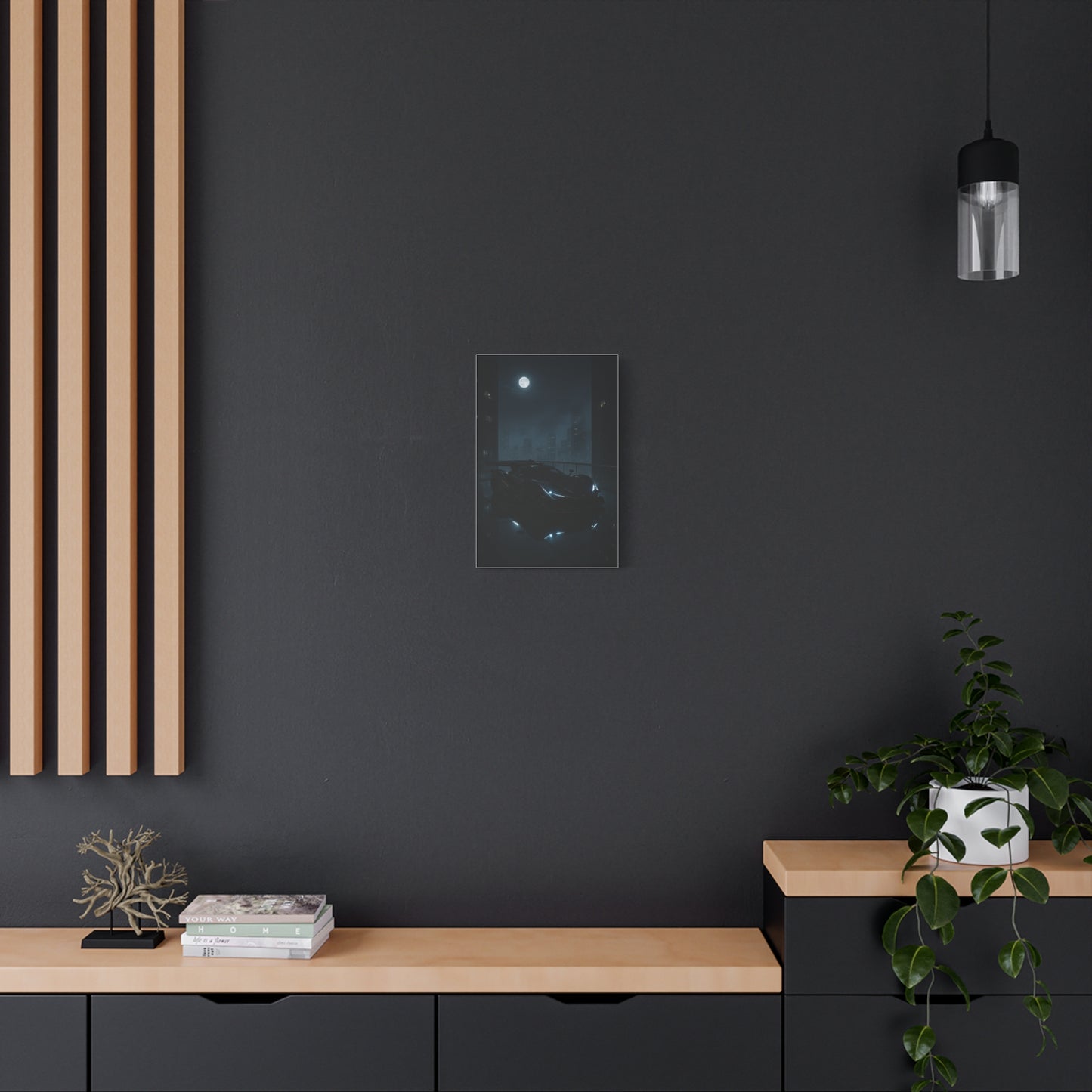 Canvas Print - Apollo IE Chilling on Skyscraper at Midnight