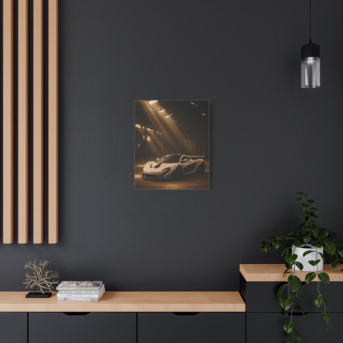 Canvas Print - McLaren 720s Stored Away in a Barn