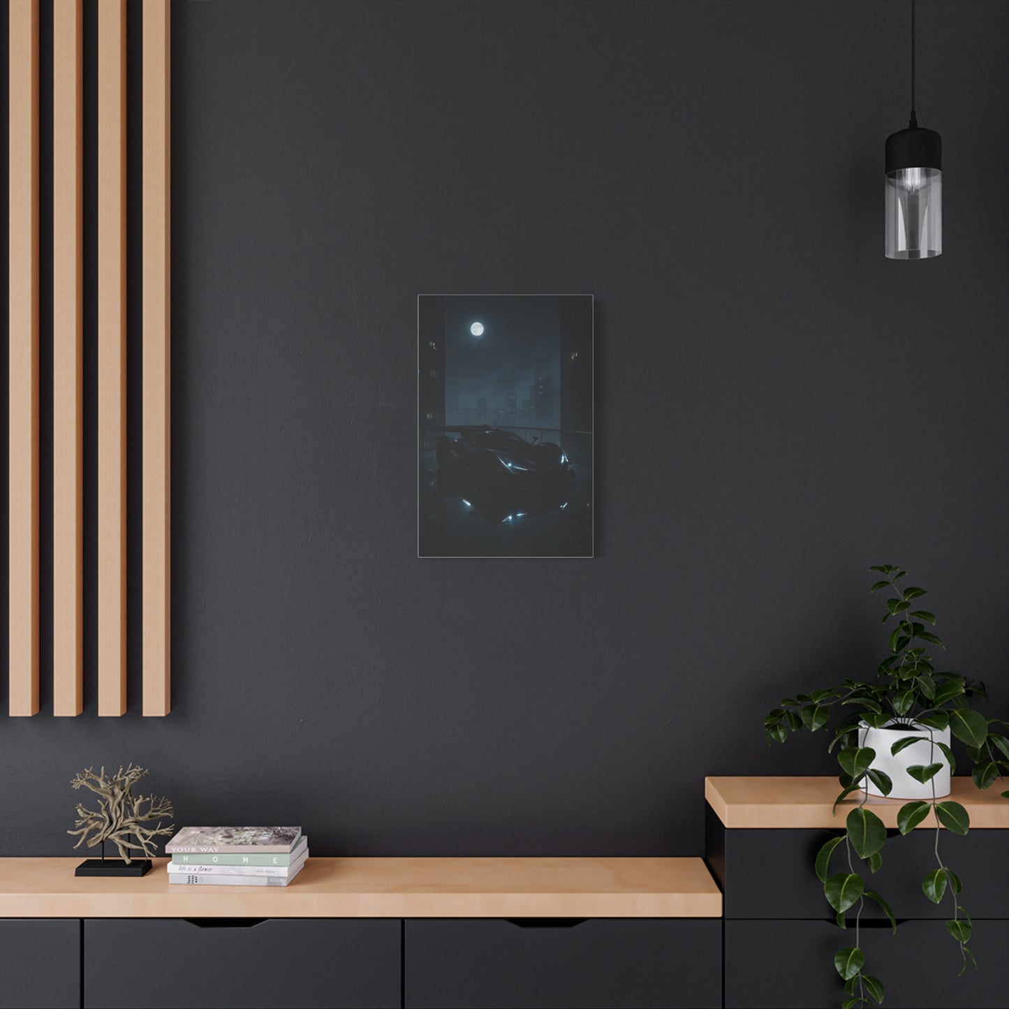 Canvas Print - Apollo IE Chilling on Skyscraper at Midnight