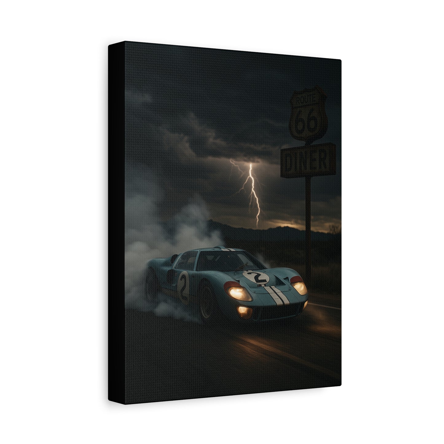 Canvas Print - Ford GT40 Doing a Burnout