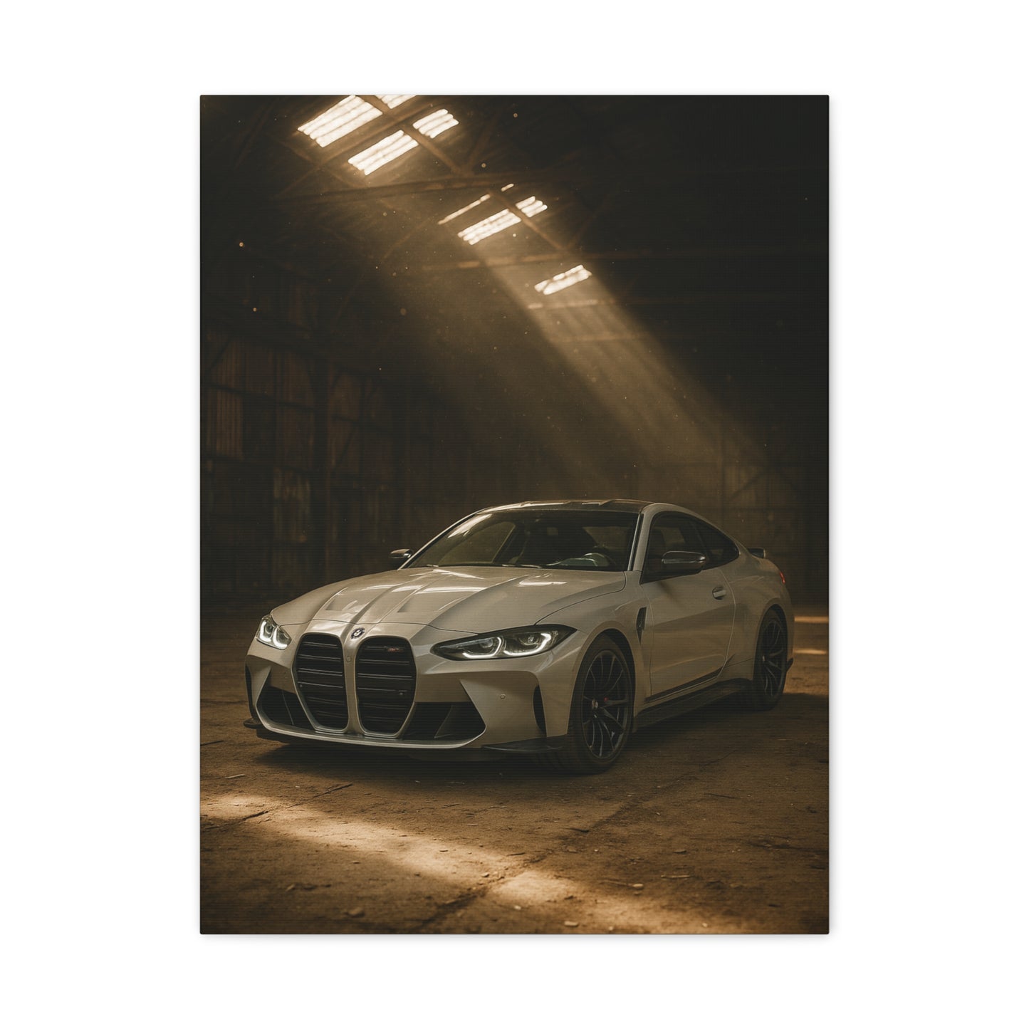 Canvas Print - BMW Stored Away in a Barn