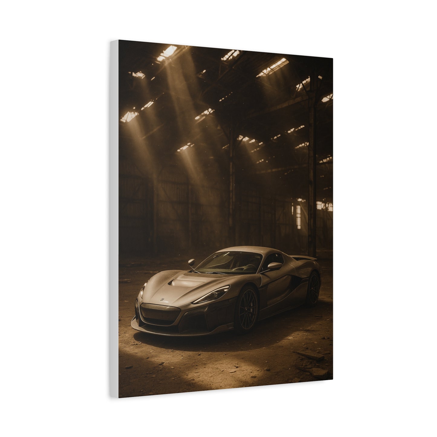 Canvas Art - Rimac Nevera in a Dusty Barn