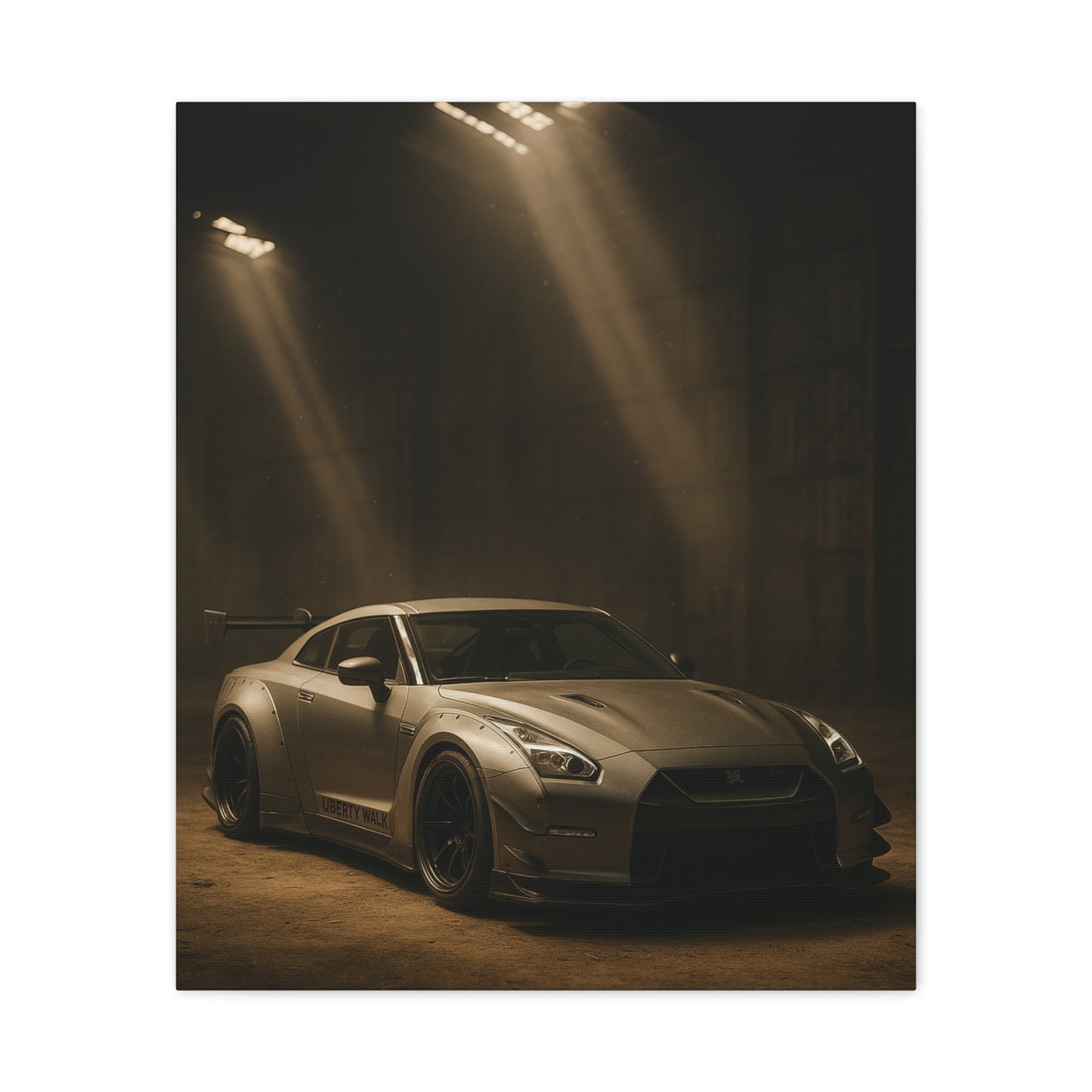 Canvas Print - Nissan GT-R R35 NISMO in a Dusty Barn