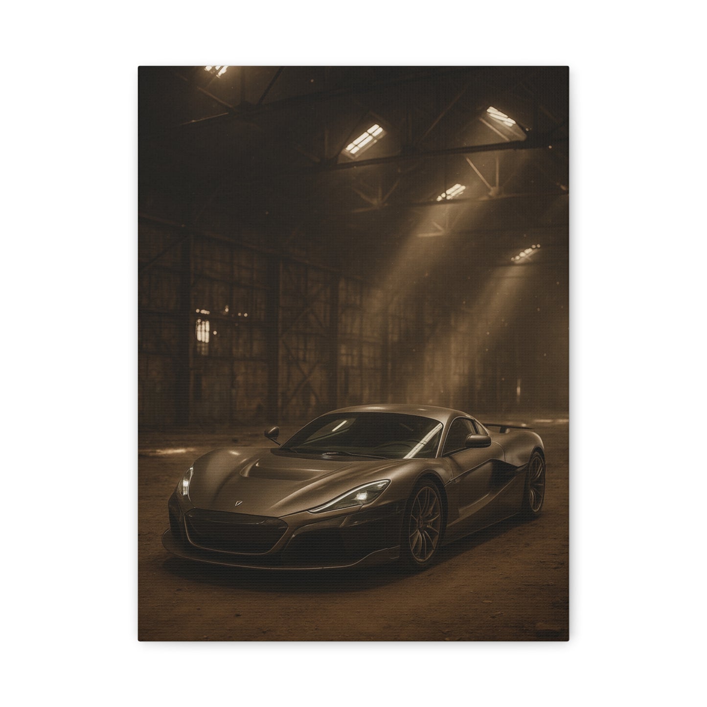 Canvas Art - Rimac Nevera in a Dusty Barn