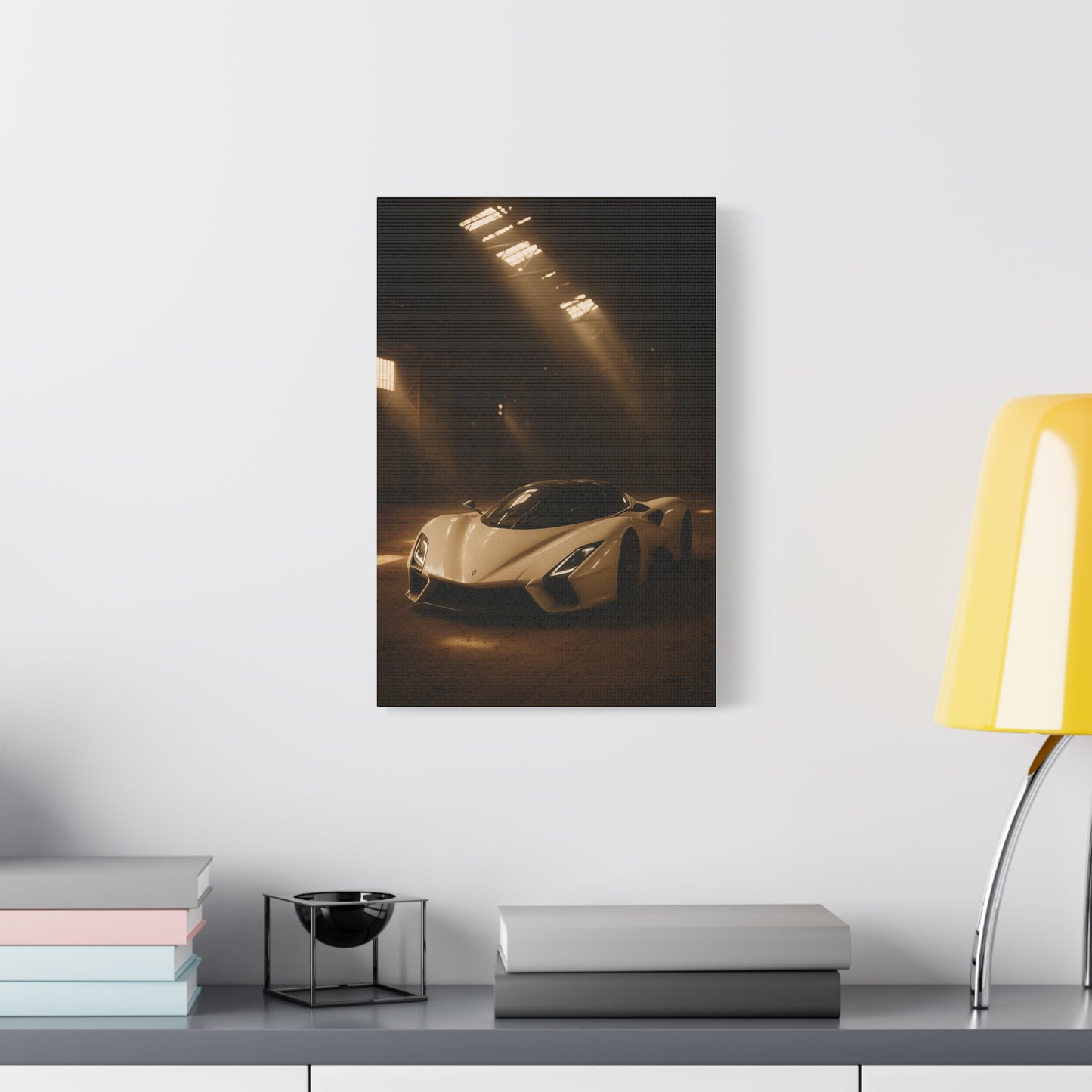 Canvas Print - SSC Tuatara in a dusty barn Wall Art
