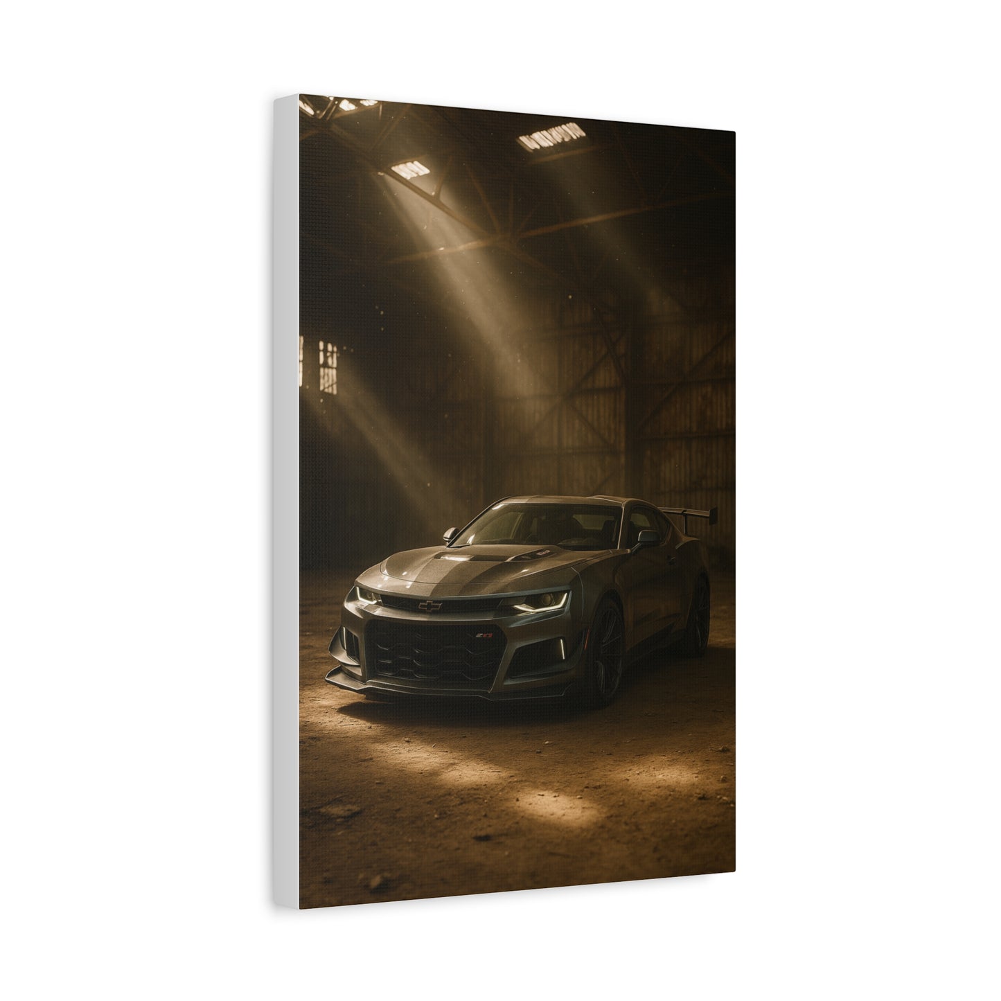 Canvas Print - Chevrolet Camaro in Barn