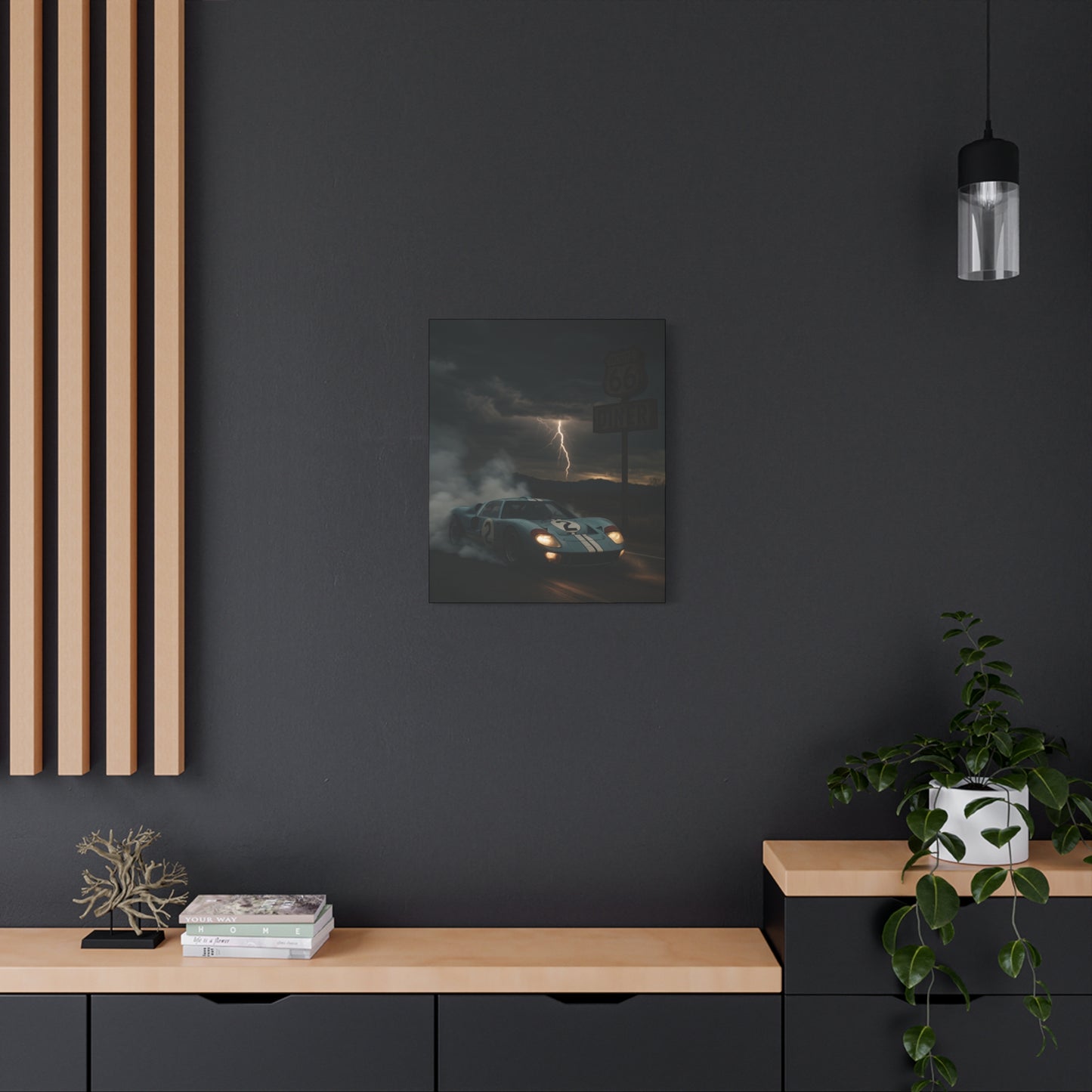 Canvas Print - Ford GT40 Doing a Burnout