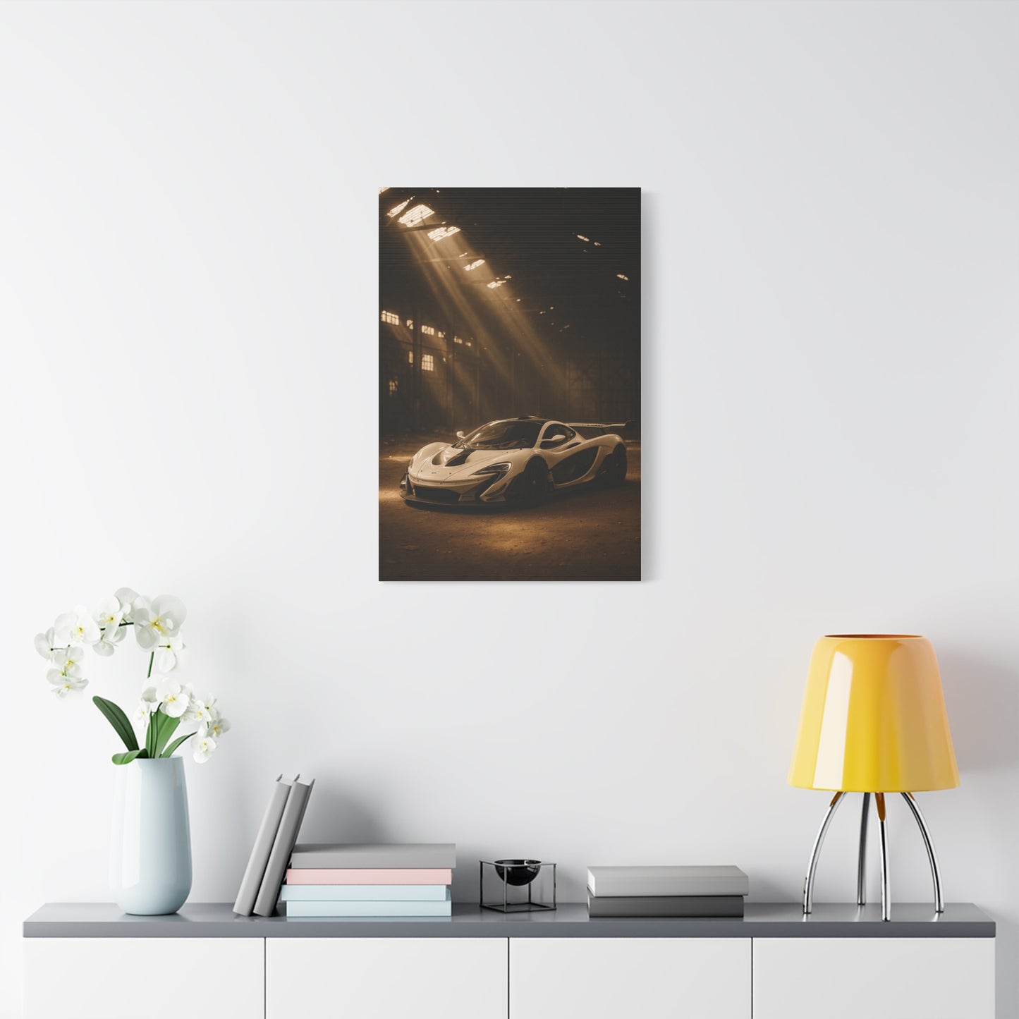 Canvas Print - McLaren 720s Stored Away in a Barn