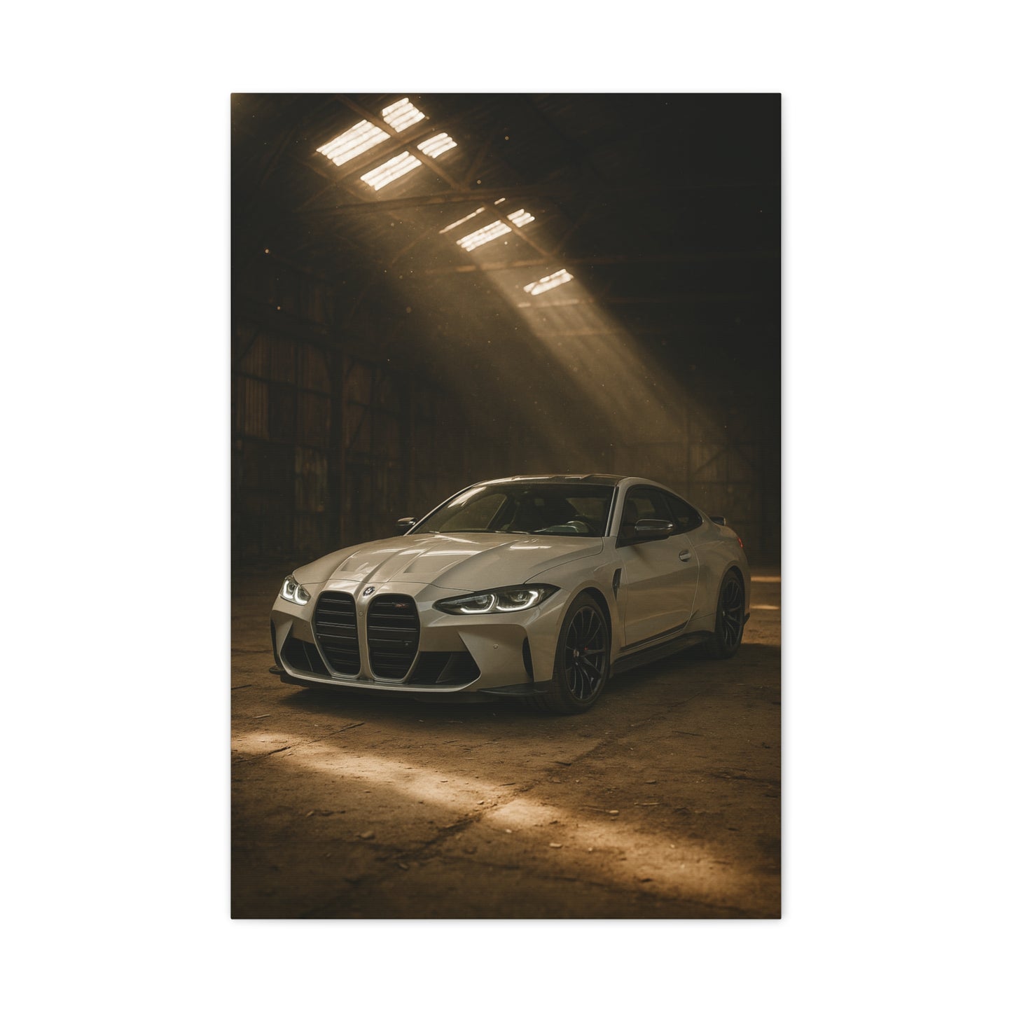 Canvas Print - BMW Stored Away in a Barn