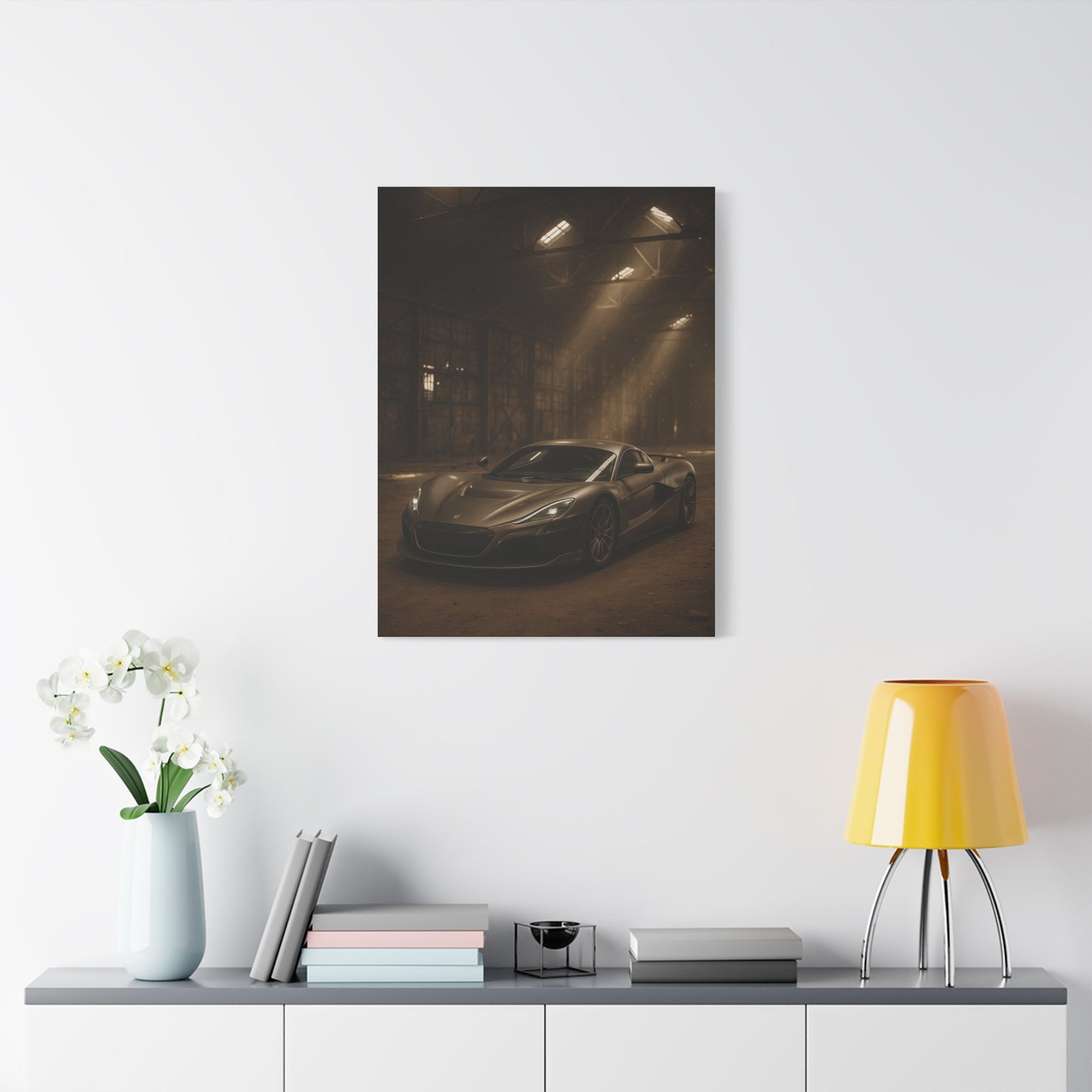 Canvas Art - Rimac Nevera in a Dusty Barn