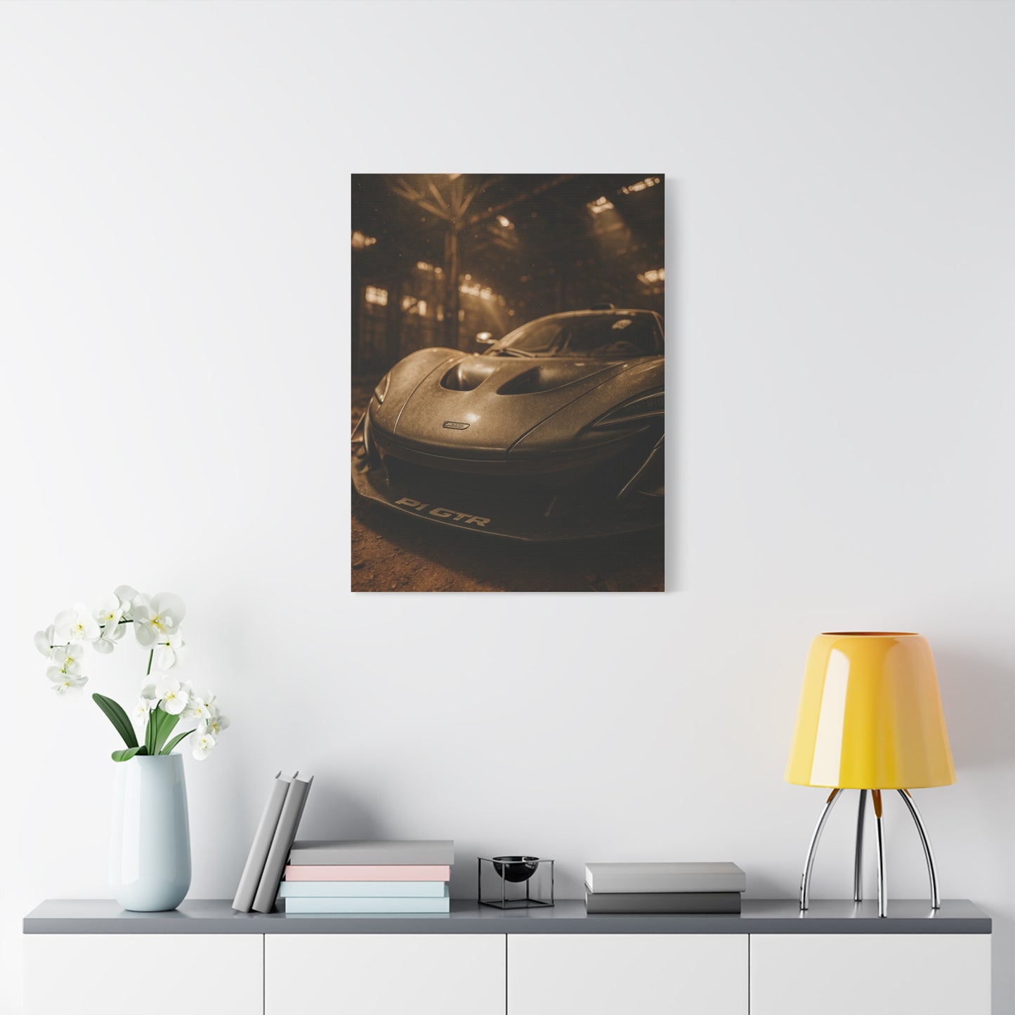 Canvas Print - McLaren 720s Stored Away in a Barn