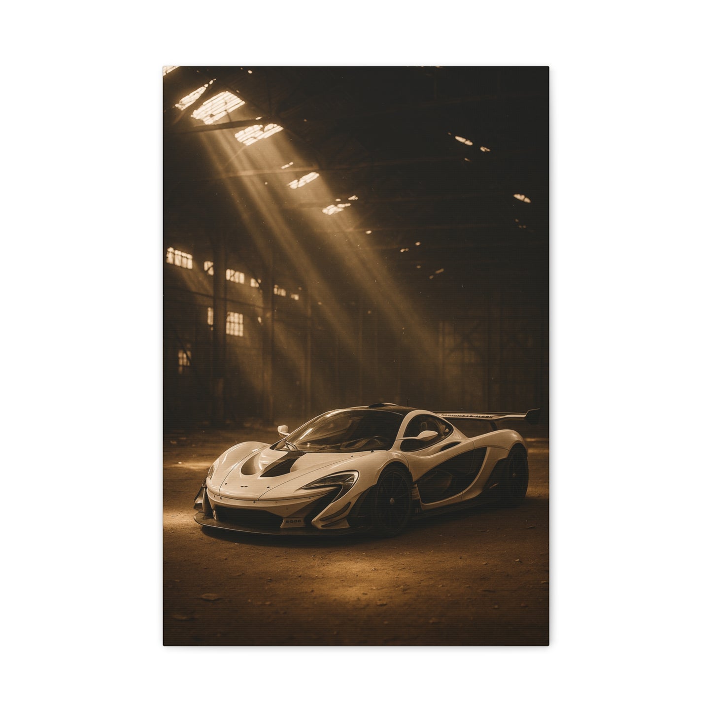 Canvas Print - McLaren 720s Stored Away in a Barn