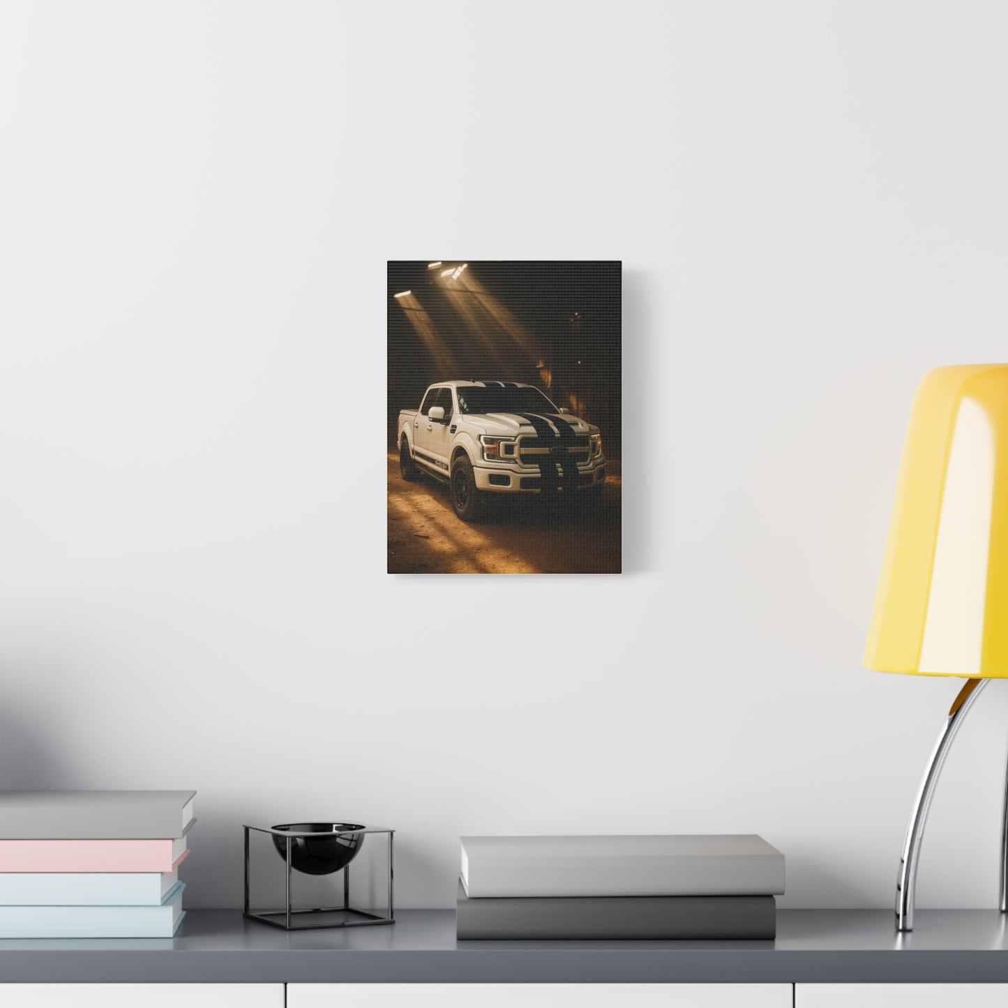 Canvas Print - Ford Shelby F-150 stored in a barn