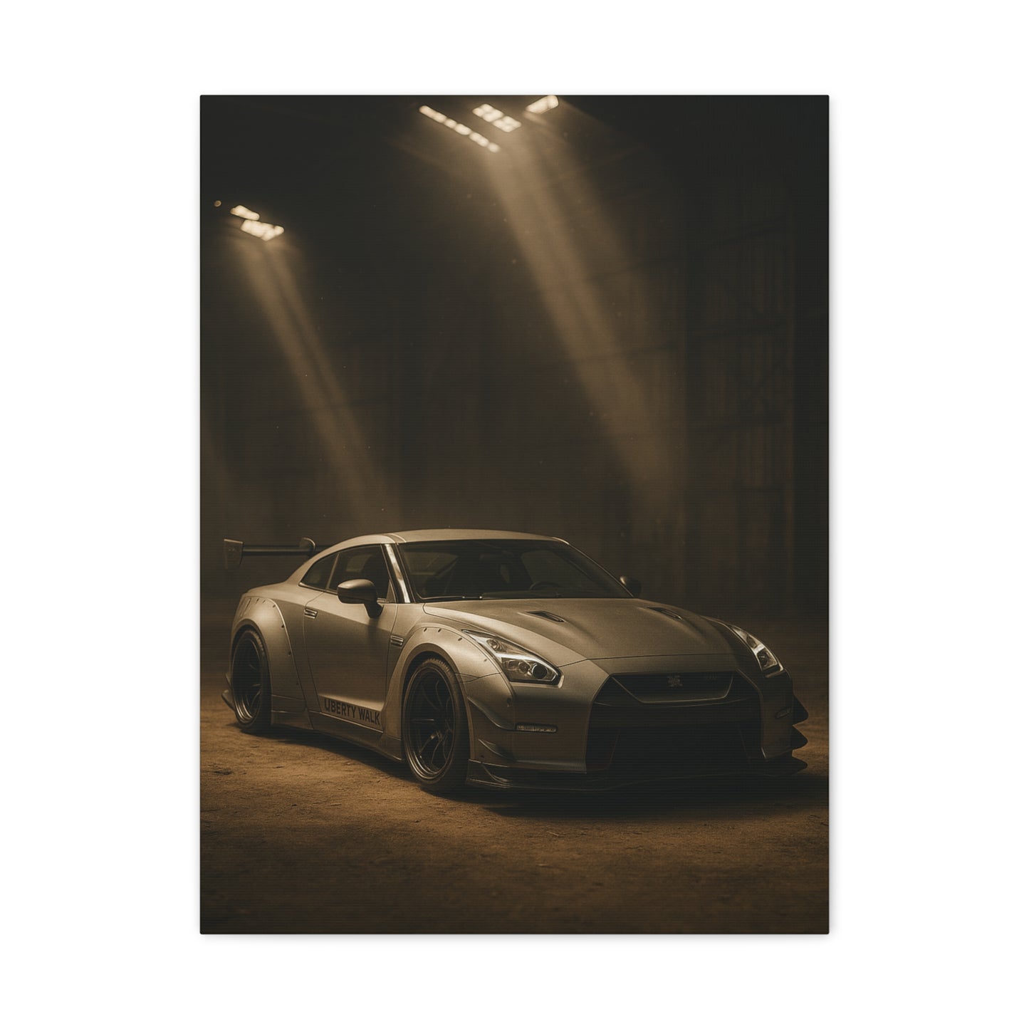 Canvas Print - Nissan GT-R R35 NISMO in a Dusty Barn