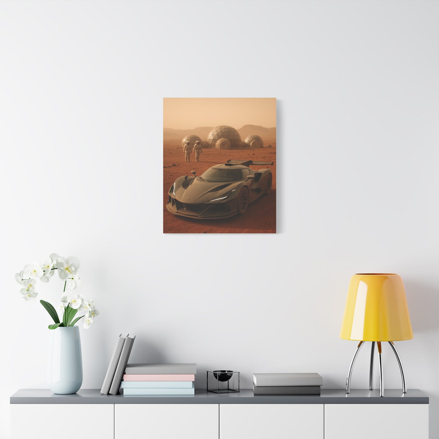 Canvas Wall Art - Apollo IE Mars Compound Scene