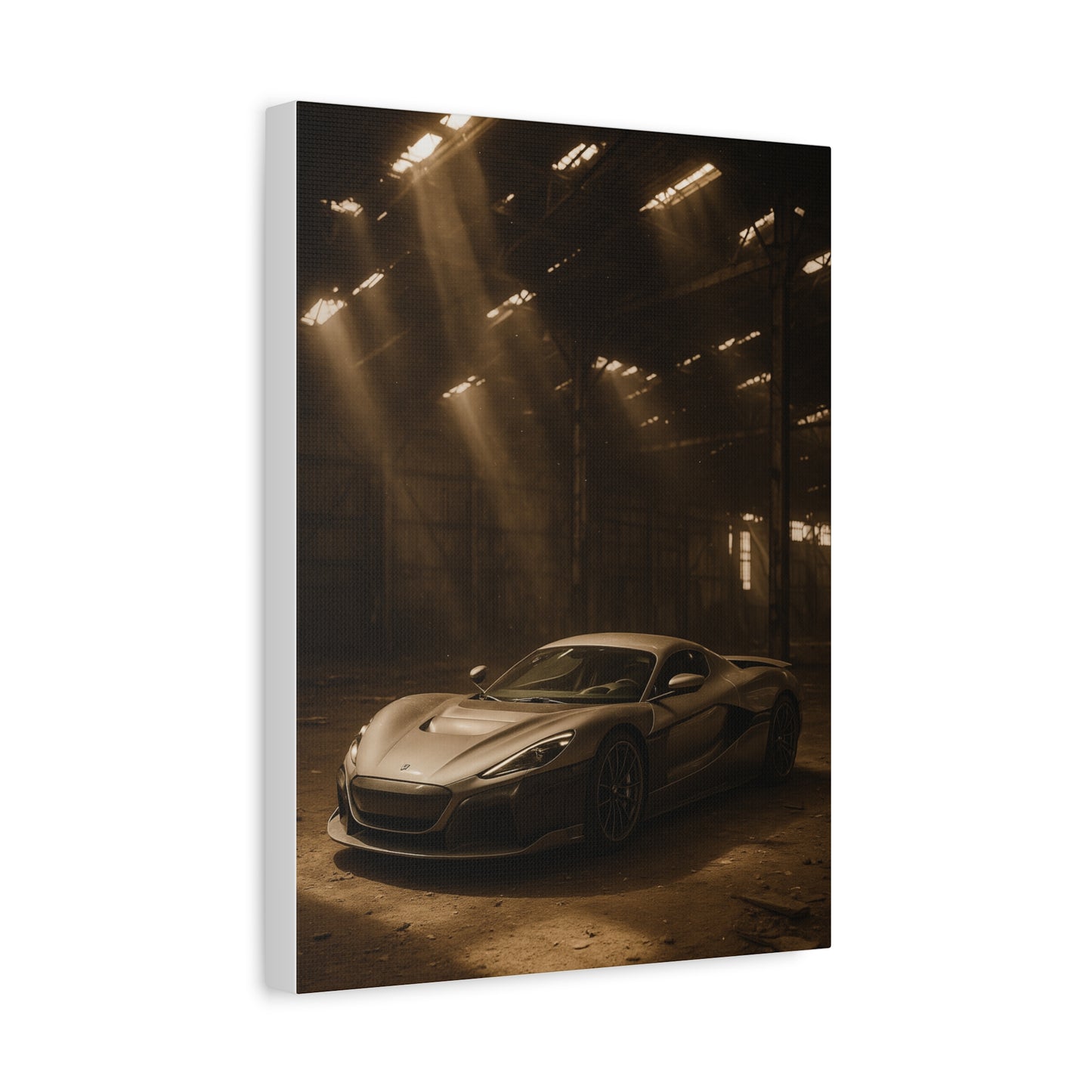 Canvas Art - Rimac Nevera in a Dusty Barn