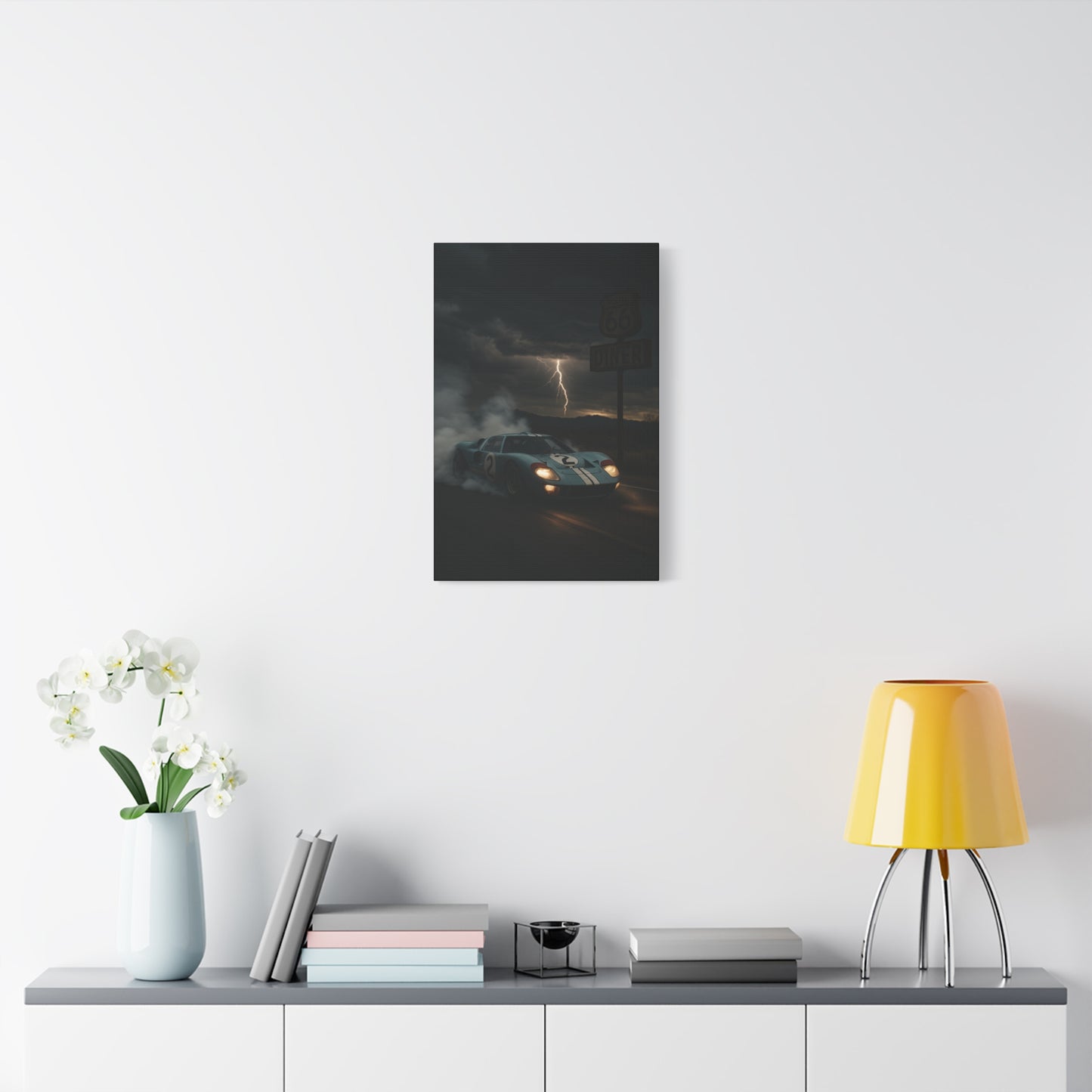 Canvas Print - Ford GT40 Doing a Burnout